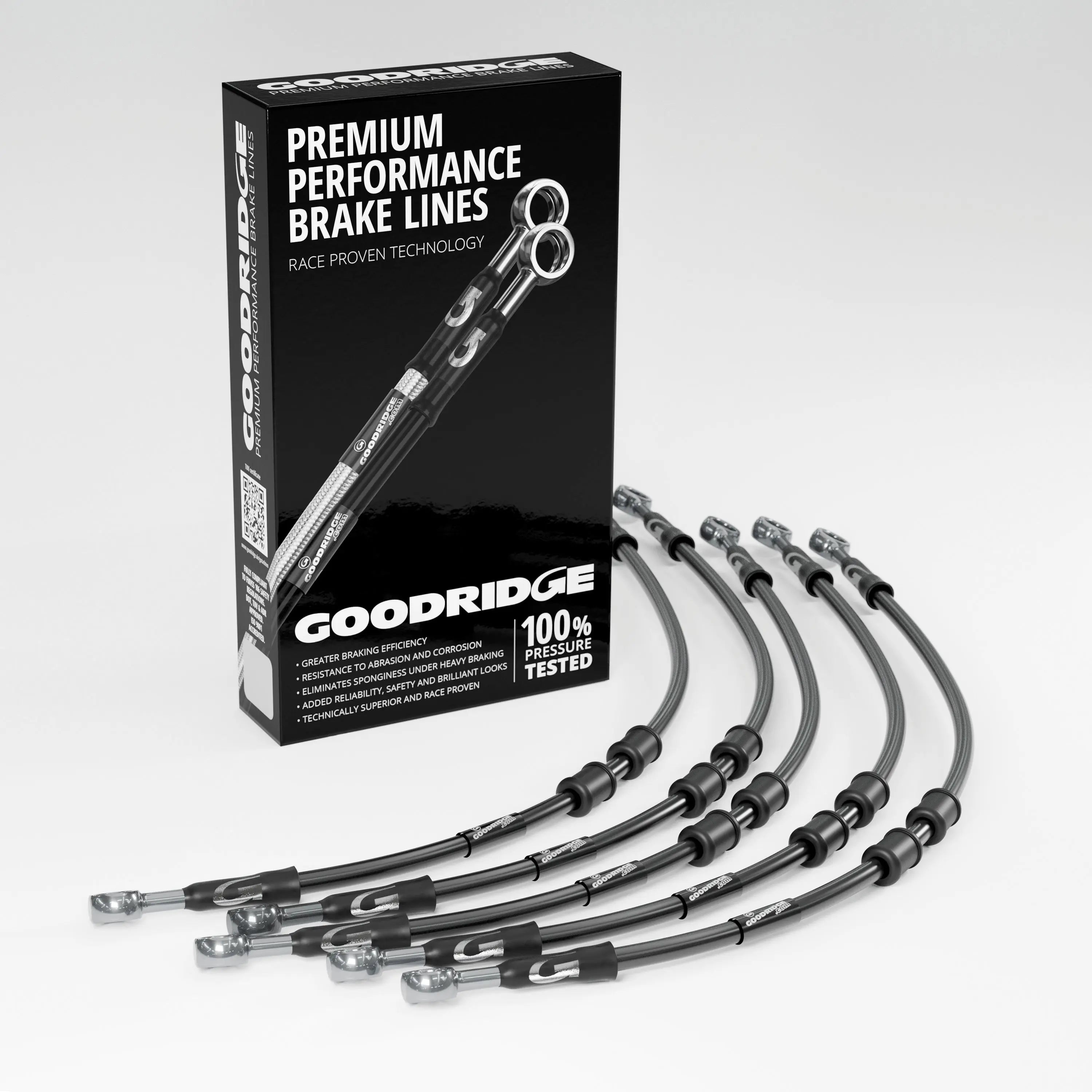 PERFORMANCE BRAKE HOSE KIT FOR KAWASAKI ZX550 A1-A4 (GPZ550) 83-91