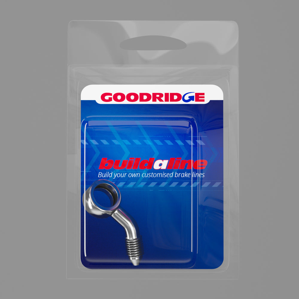 Goodridge Buildaline - 45 Degree Left Compound Banjo - Adaptor 10mm