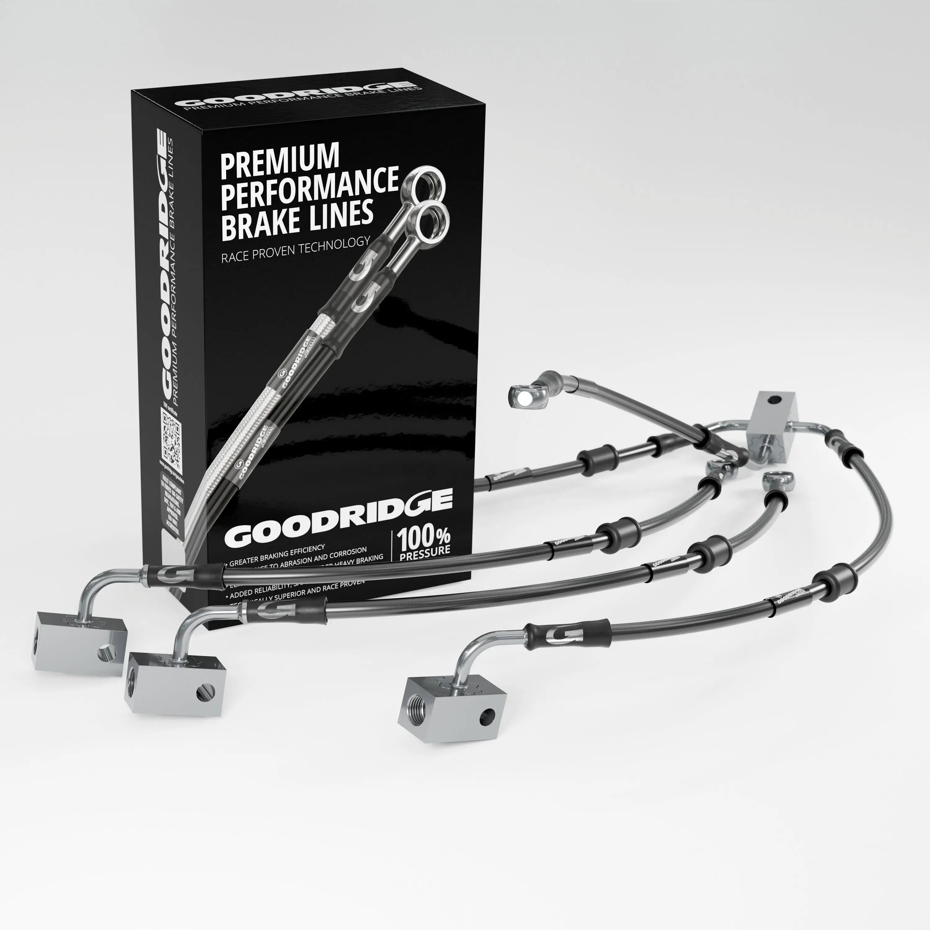 PERFORMANCE BRAKE HOSE KIT FOR KAWASAKI Z750 ABS 07-12