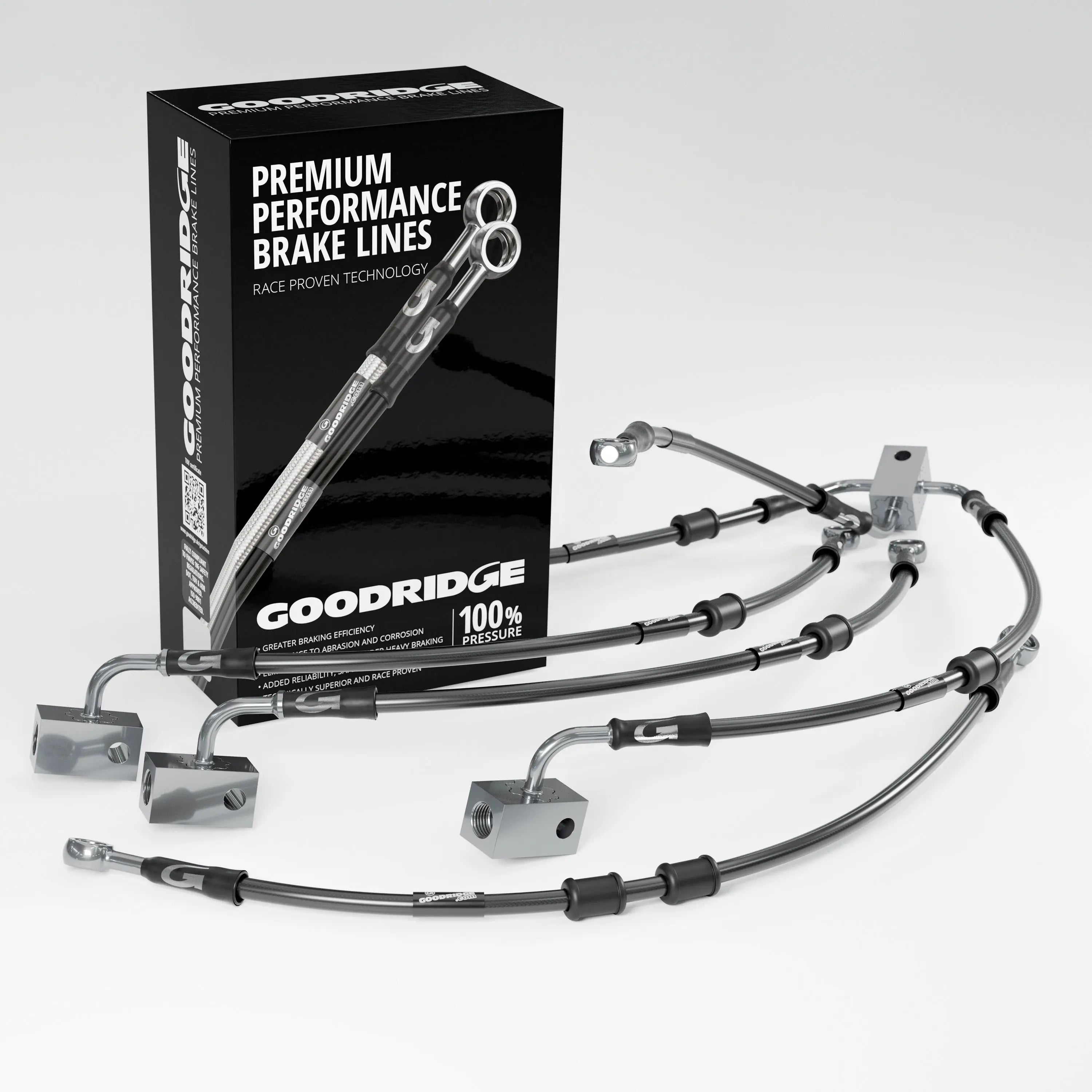 PERFORMANCE BRAKE HOSE KIT FOR KAWASAKI ZZR1400 / ZX14 ABS 07-20