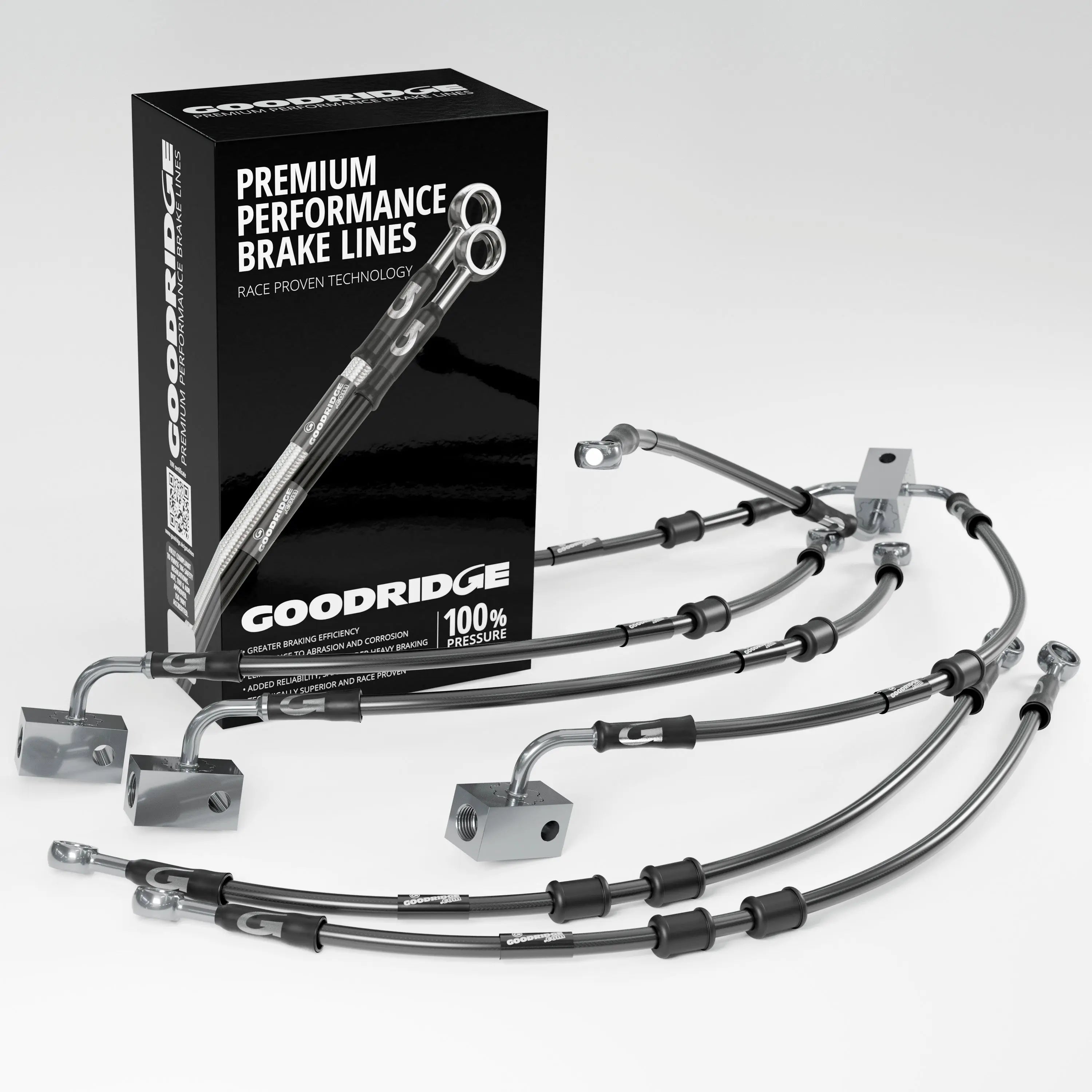 PERFORMANCE BRAKE HOSE KIT FOR YAMAHA FZ8 SA-NA ABS 10-15