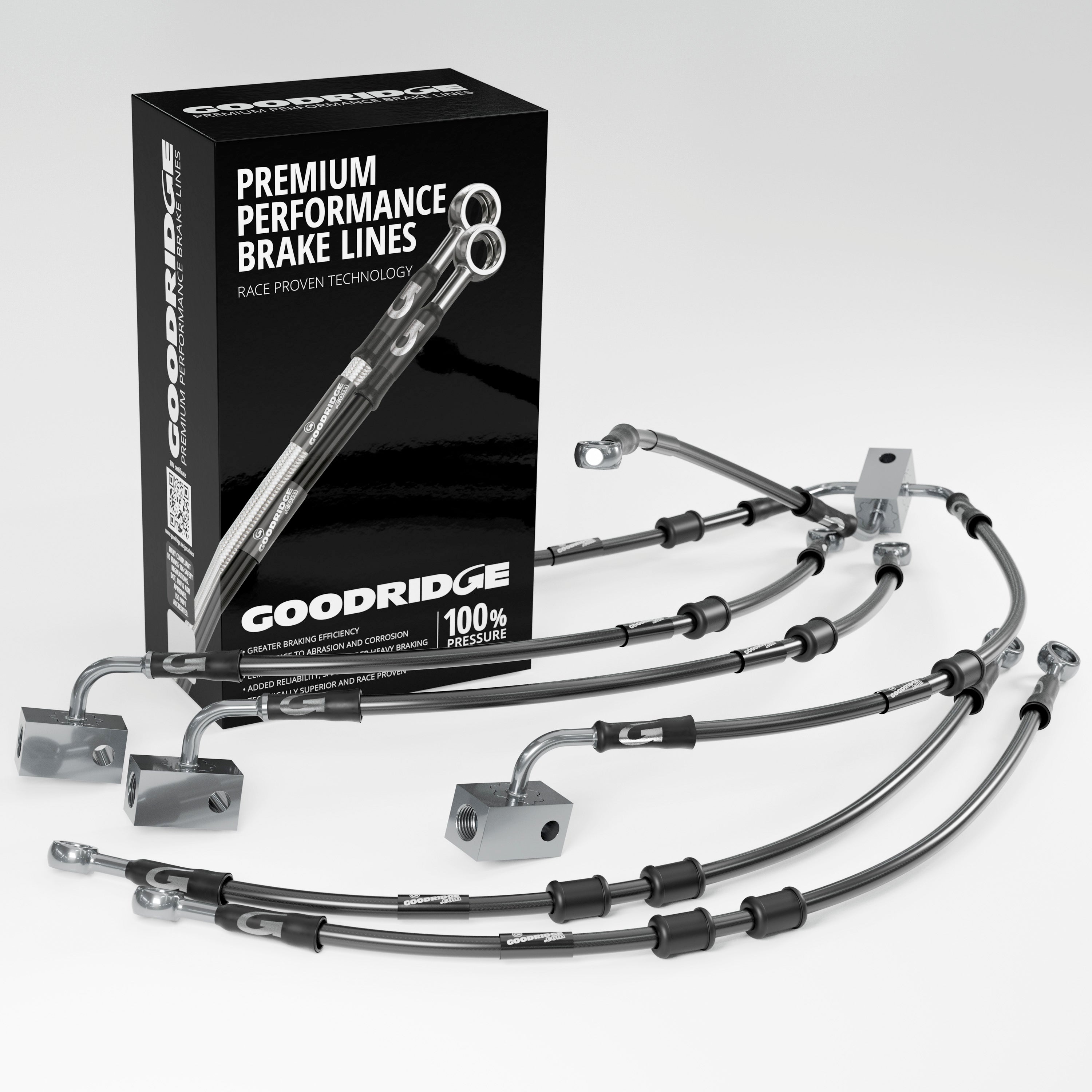 PERFORMANCE BRAKE HOSE KIT FOR HONDA VFR800F CBS 98-01