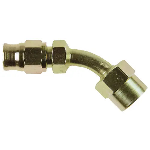 331 - 45 degree SWEPT TUBE FEMALE SWIVEL - BSP