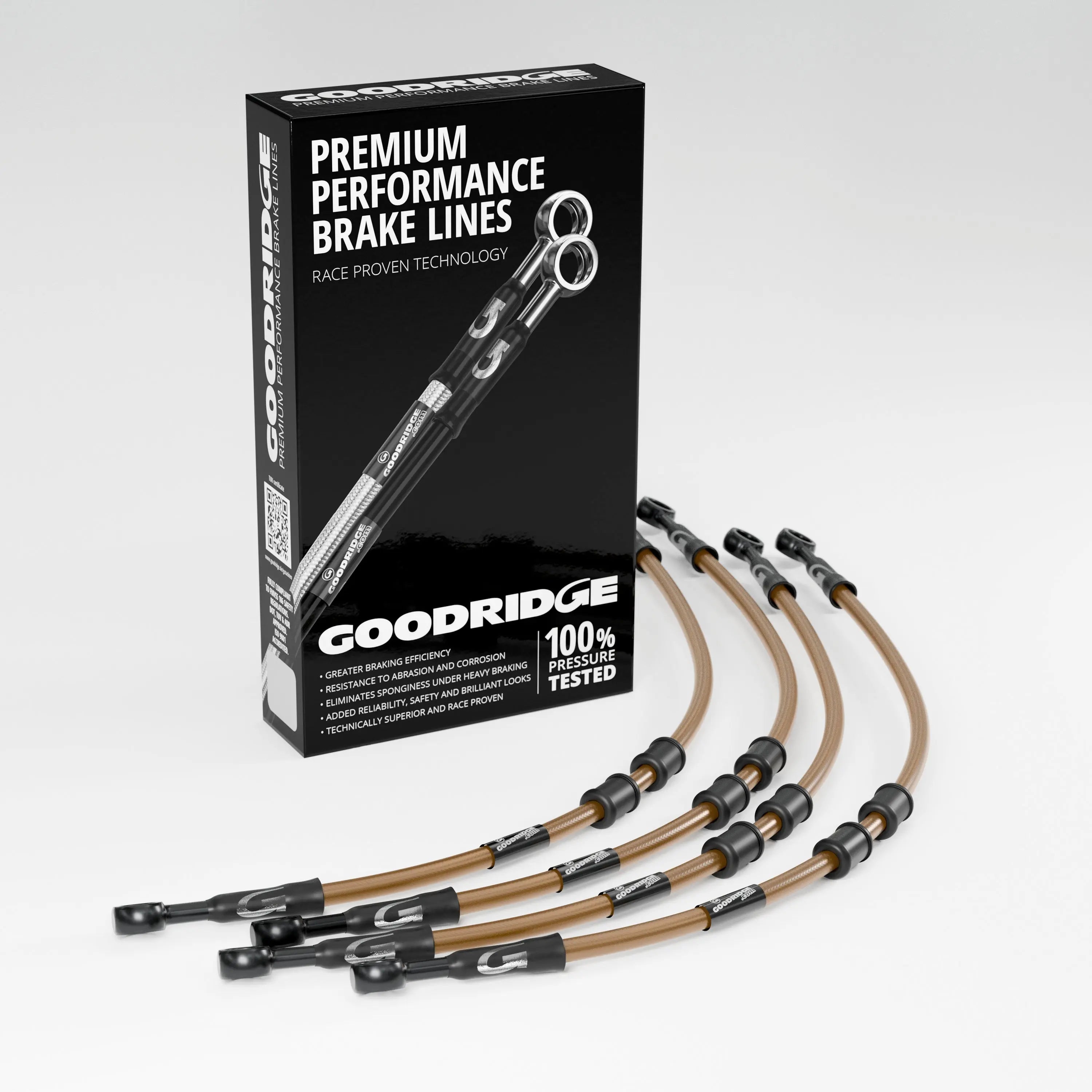 PERFORMANCE BRAKE HOSE KIT FOR HONDA GL1500J-SEY GOLDWING 88-00 Honda