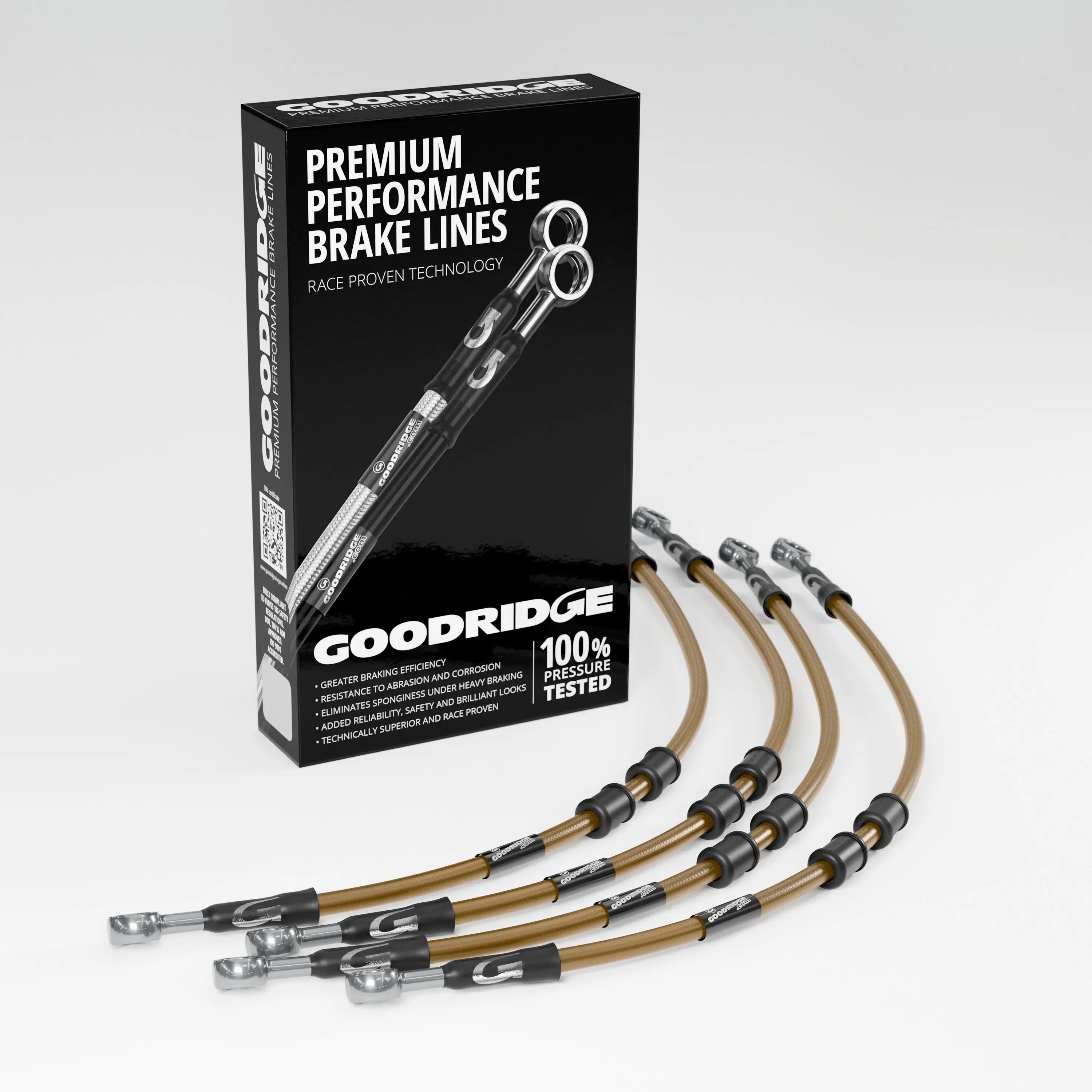 PERFORMANCE BRAKE HOSE KIT FOR HONDA GL1500J-SEY GOLDWING 88-00 Honda