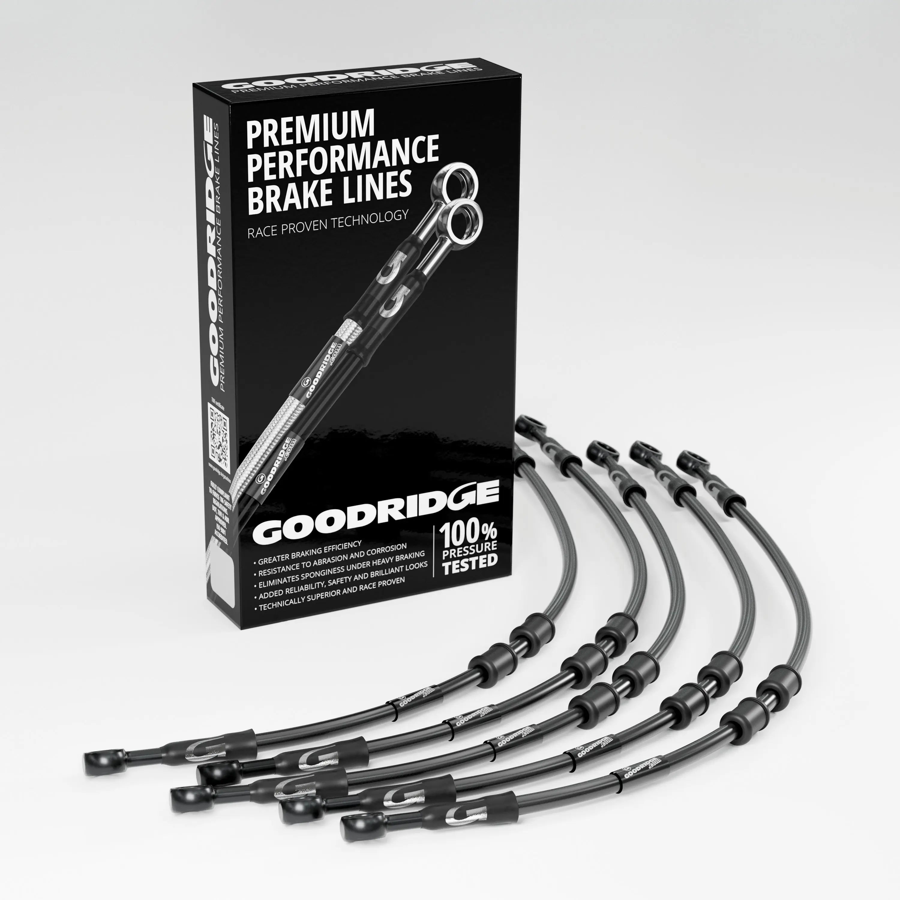 PERFORMANCE BRAKE HOSE KIT FOR KAWASAKI ZX550 A1-A4 (GPZ550) 83-91 Kawasaki