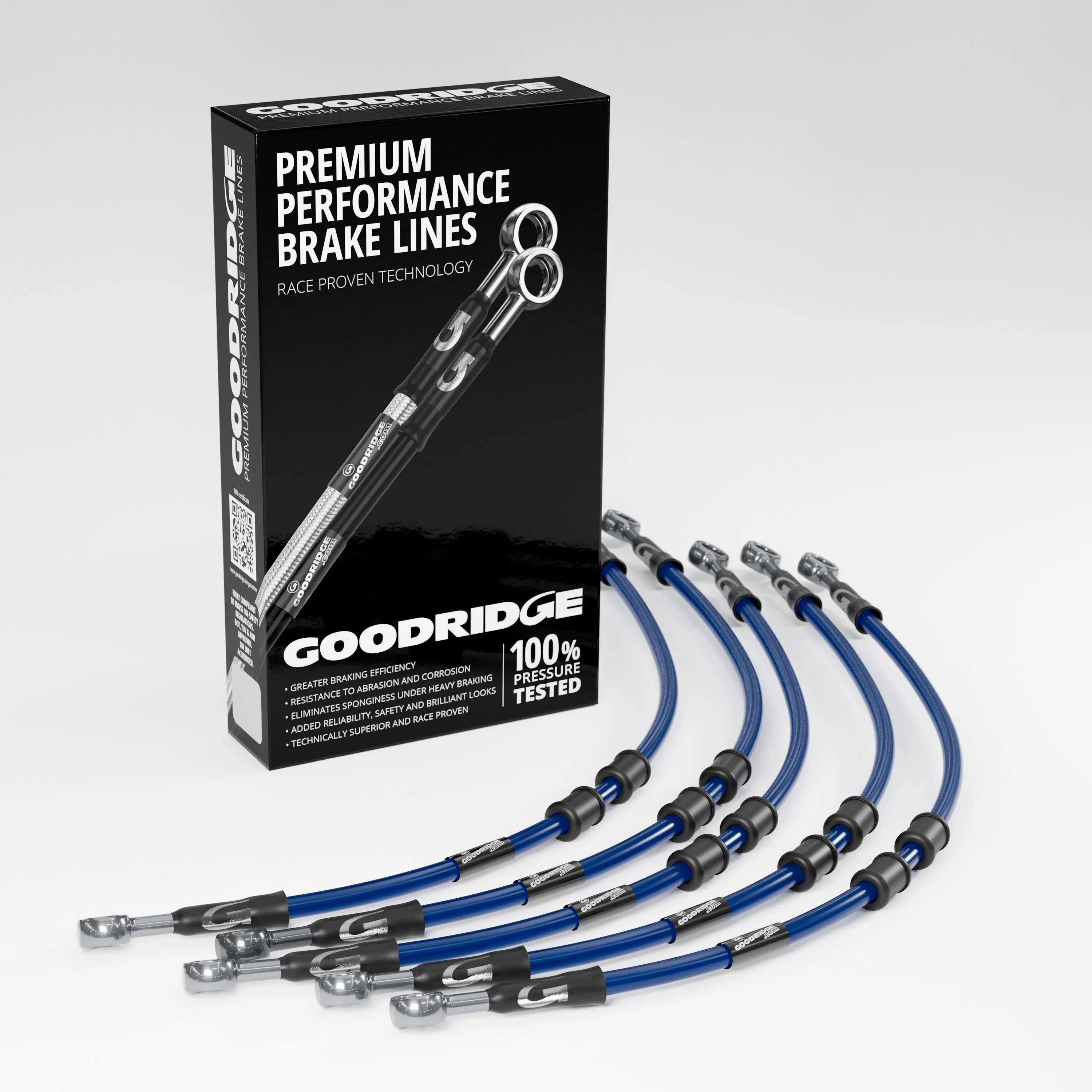 PERFORMANCE BRAKE HOSE KIT FOR KAWASAKI GPZ750 A1-A5/R1 (ZX750A/ZX750G) 83-89 Kawasaki