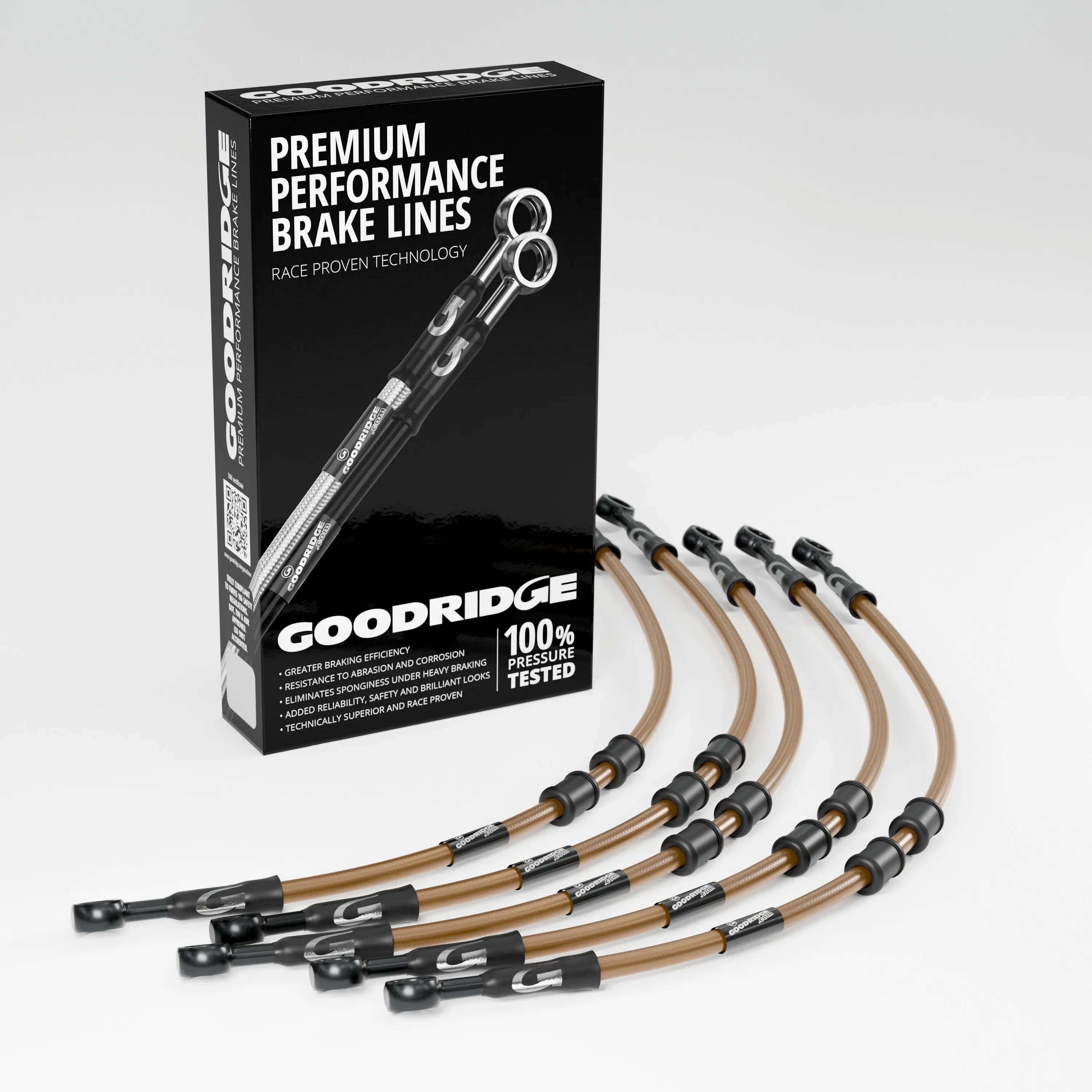 PERFORMANCE BRAKE HOSE KIT FOR KAWASAKI ZX550 A1-A4 (GPZ550) 83-91 Kawasaki