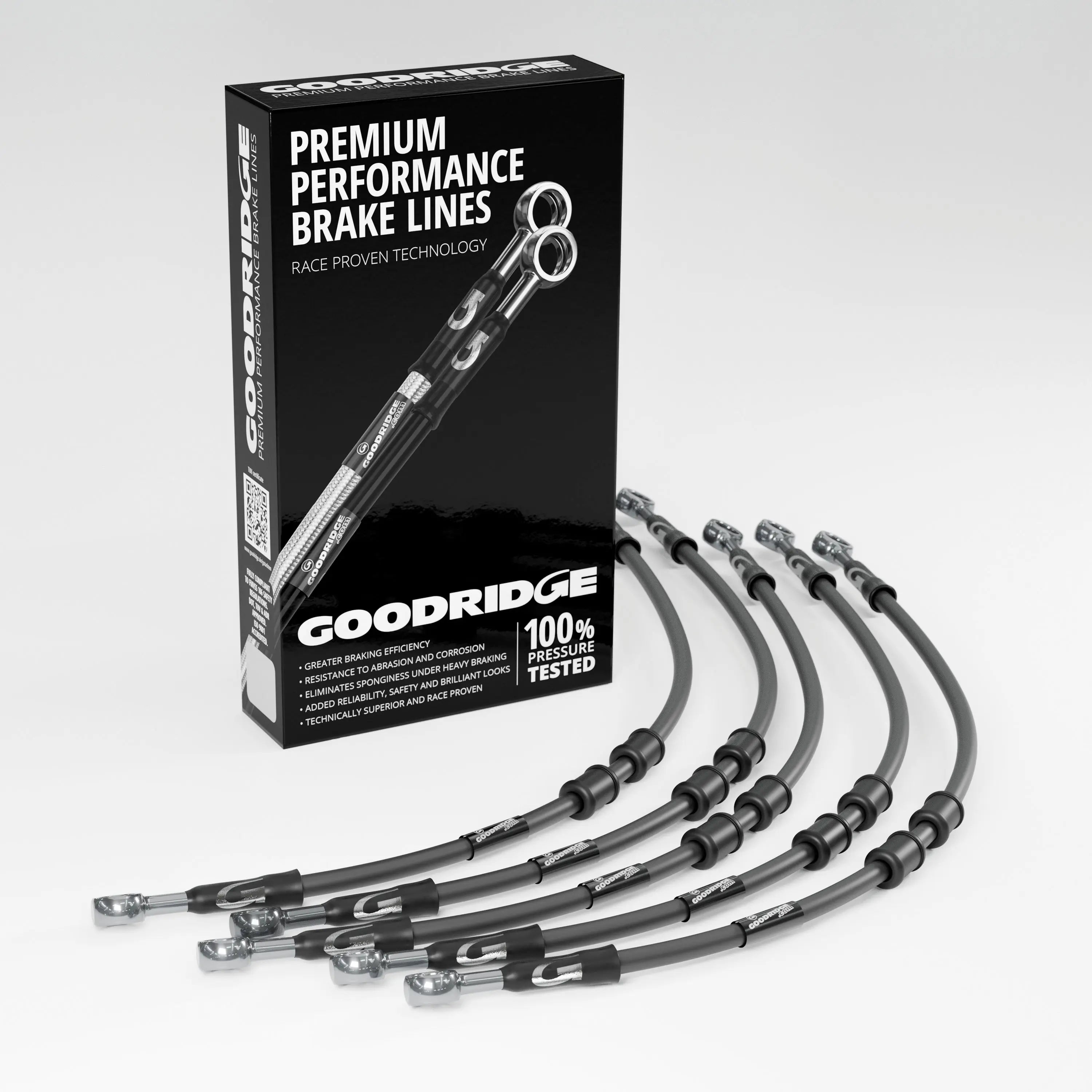 PERFORMANCE BRAKE HOSE KIT FOR KAWASAKI GPZ750 A1-A5/R1 (ZX750A/ZX750G) 83-89 Kawasaki