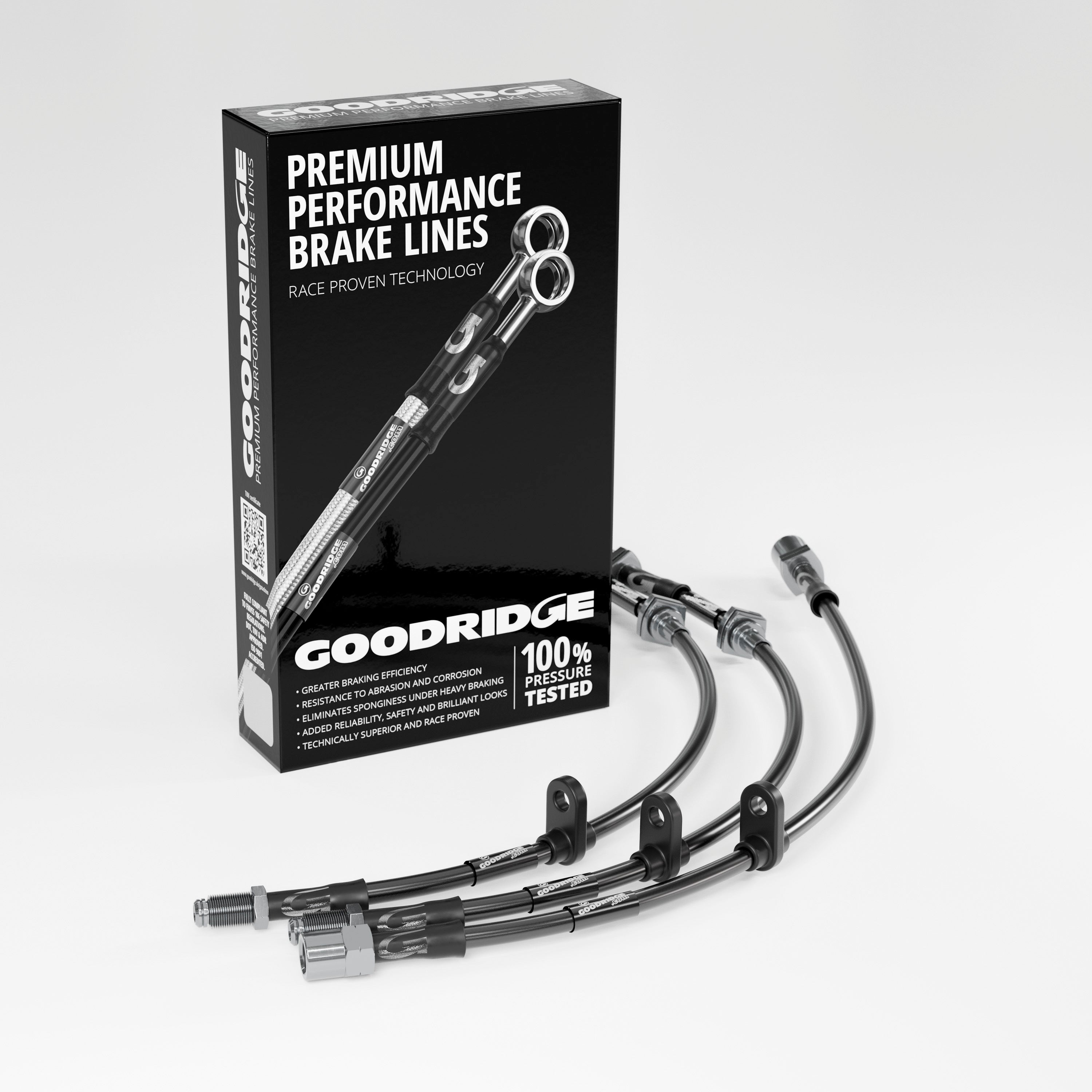 PERFORMANCE BRAKE HOSE KIT FOR MASERATI GHIBLI AM115 V8 1967-1973 Maserati