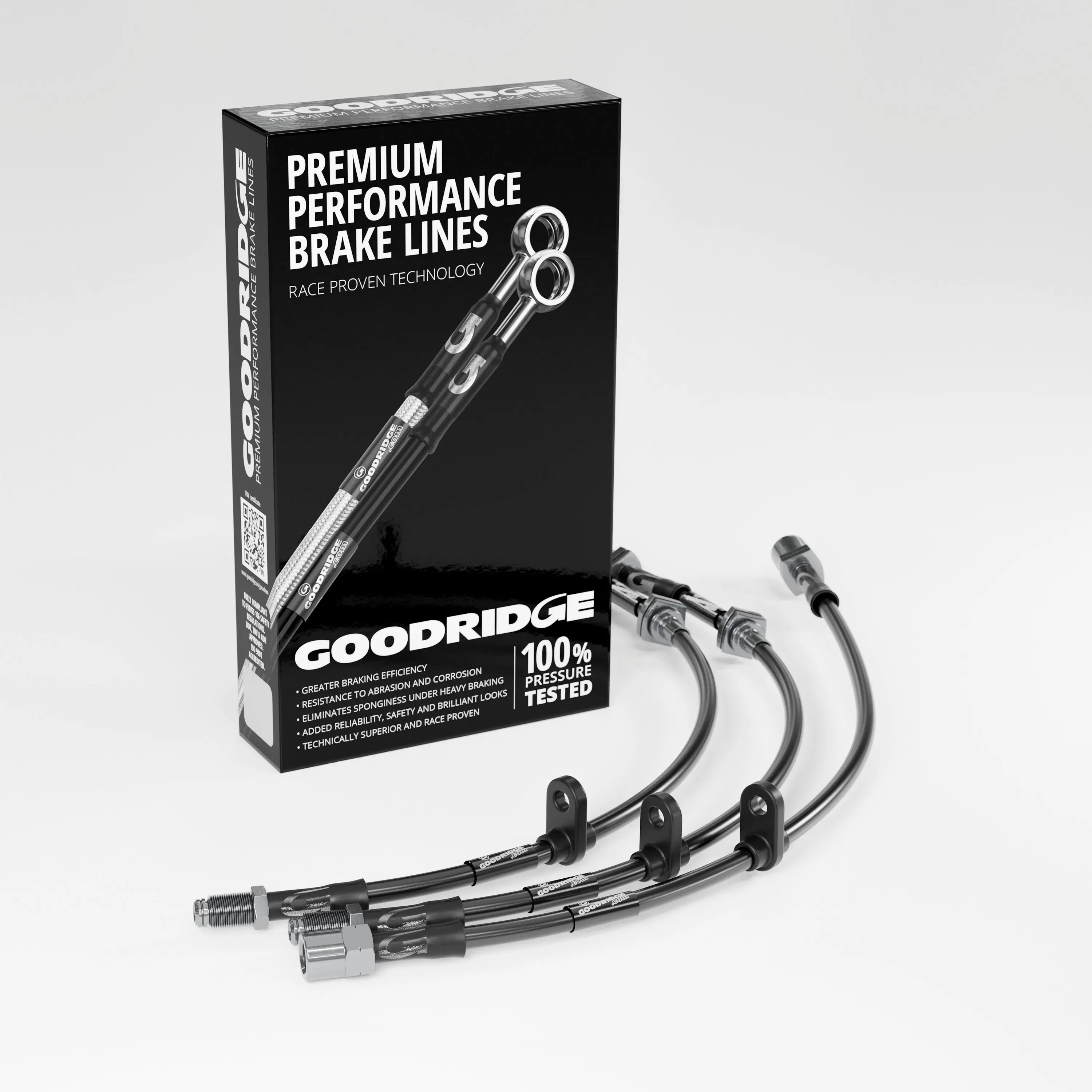 PERFORMANCE BRAKE HOSE KIT FOR FORD ESCORT MK2 1.6 MEXICO FRONT DISCS 1975-1980