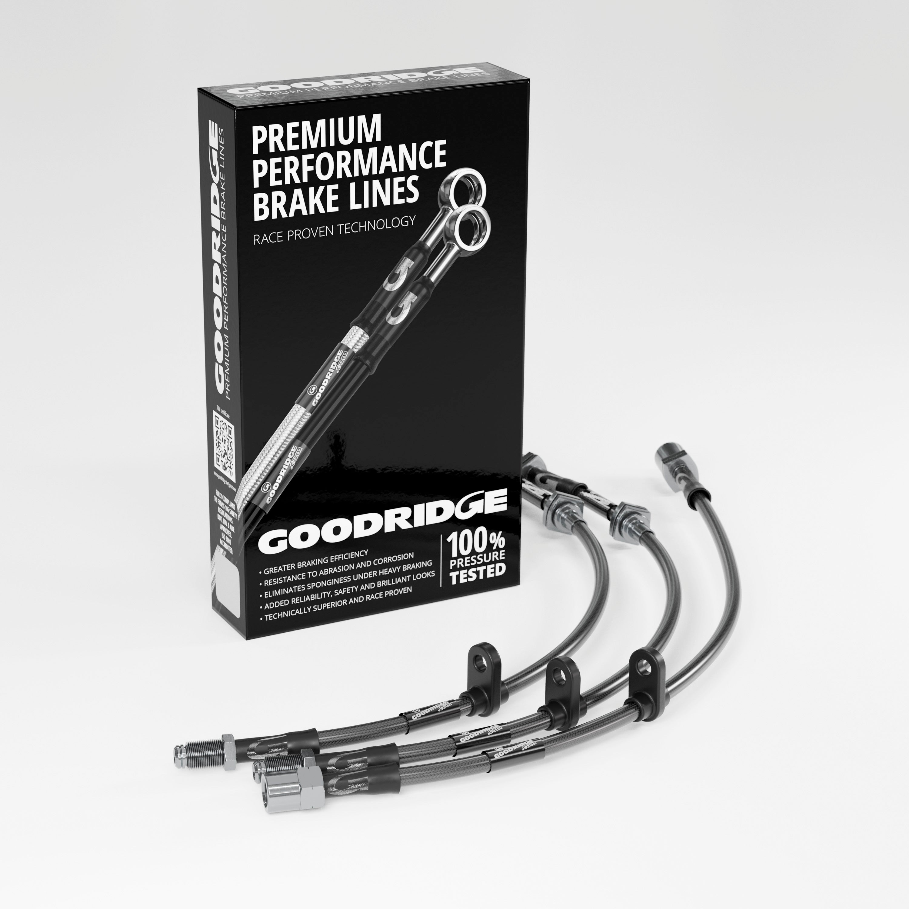 PERFORMANCE BRAKE HOSE KIT FOR MASERATI GHIBLI AM115 V8 1967-1973 Maserati