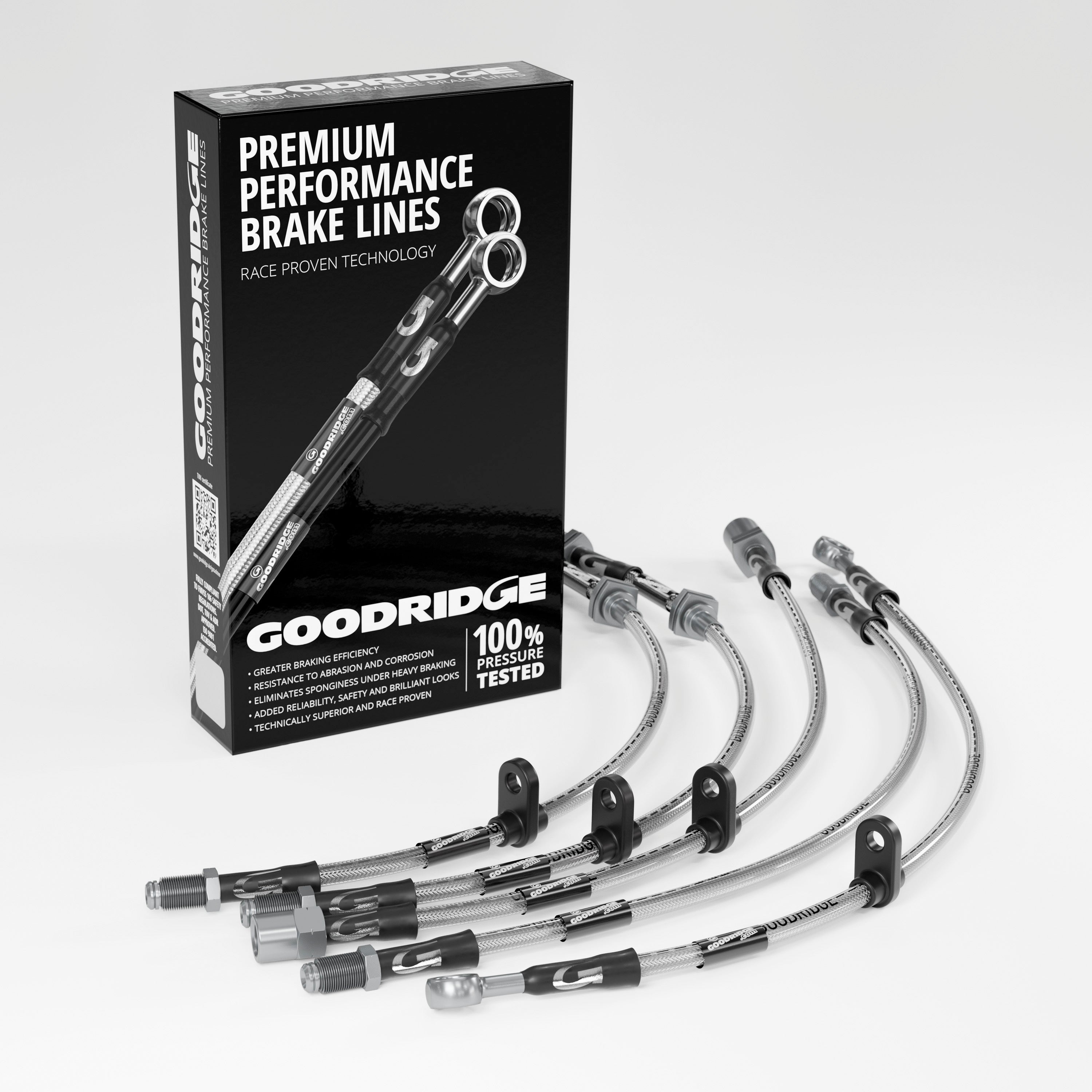 PERFORMANCE BRAKE HOSE KIT FOR FIAT 124 1.5 SPIDER 1967-1976