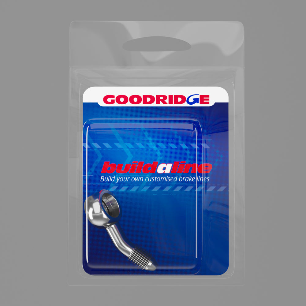 Goodridge Buildaline - 20 Degree Left Compound Banjo Adaptor - 10mm Hole