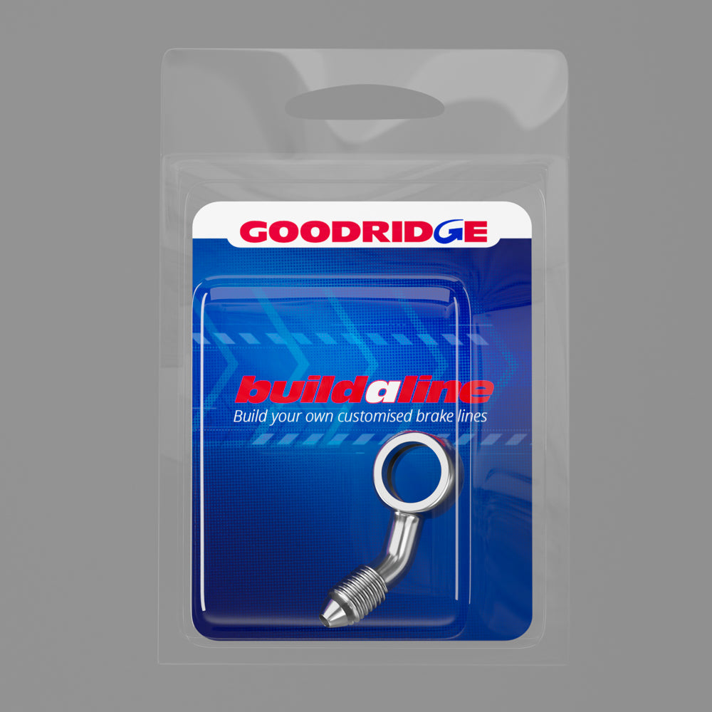 Goodridge Buildaline - 45 Degree Right Compound Banjo Adaptor - 10mm Hole
