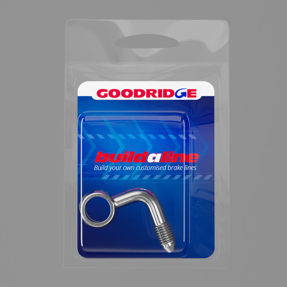 Goodridge Buildaline - 90 Degree Side Bend Banjo Adaptor - 10mm Hole