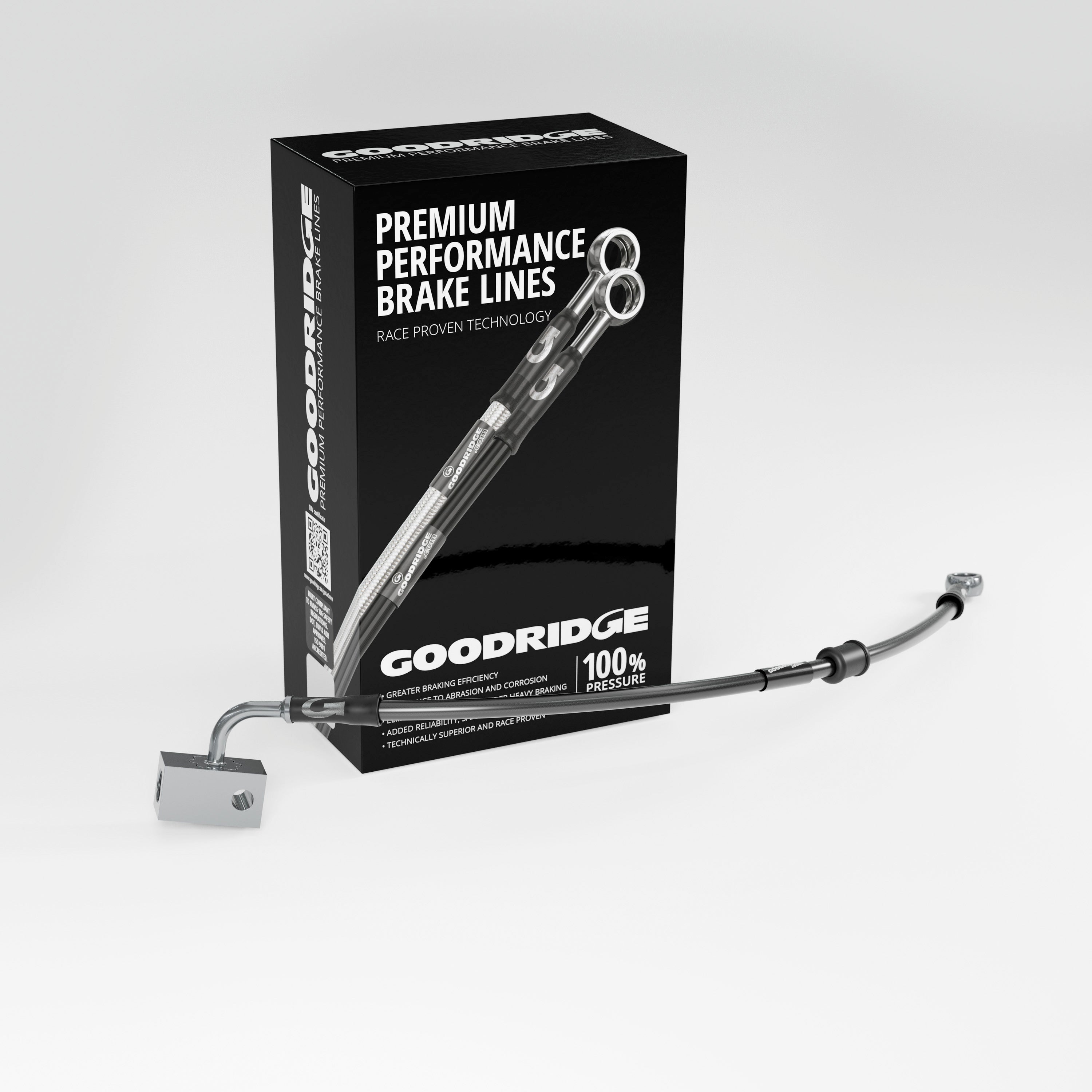 BRAKE HOSE KIT FOR YAMAHA TENERE 700 ABS 19-23 - Goodridge