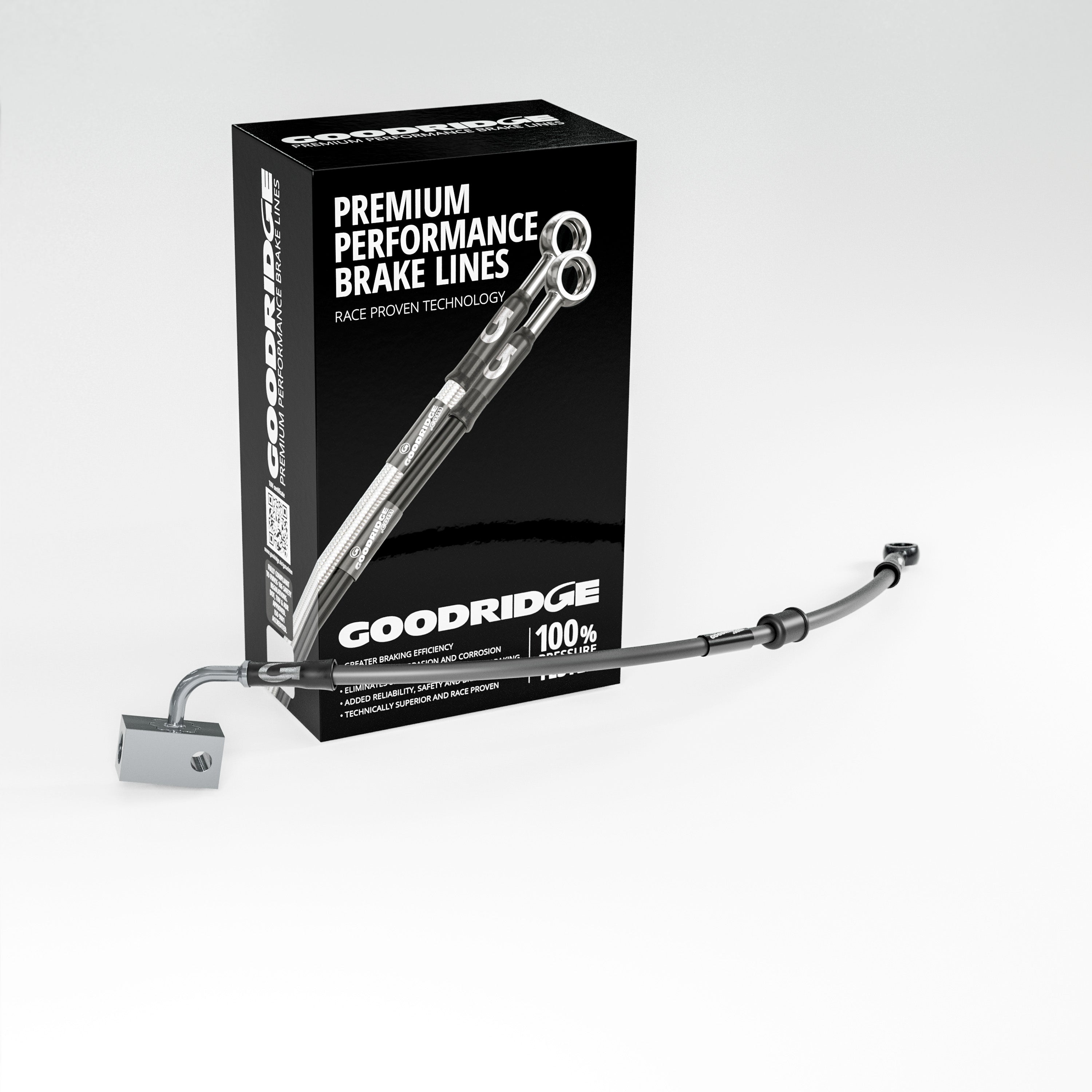 BRAKE HOSE KIT FOR YAMAHA TENERE 700 ABS 19-23 - Goodridge