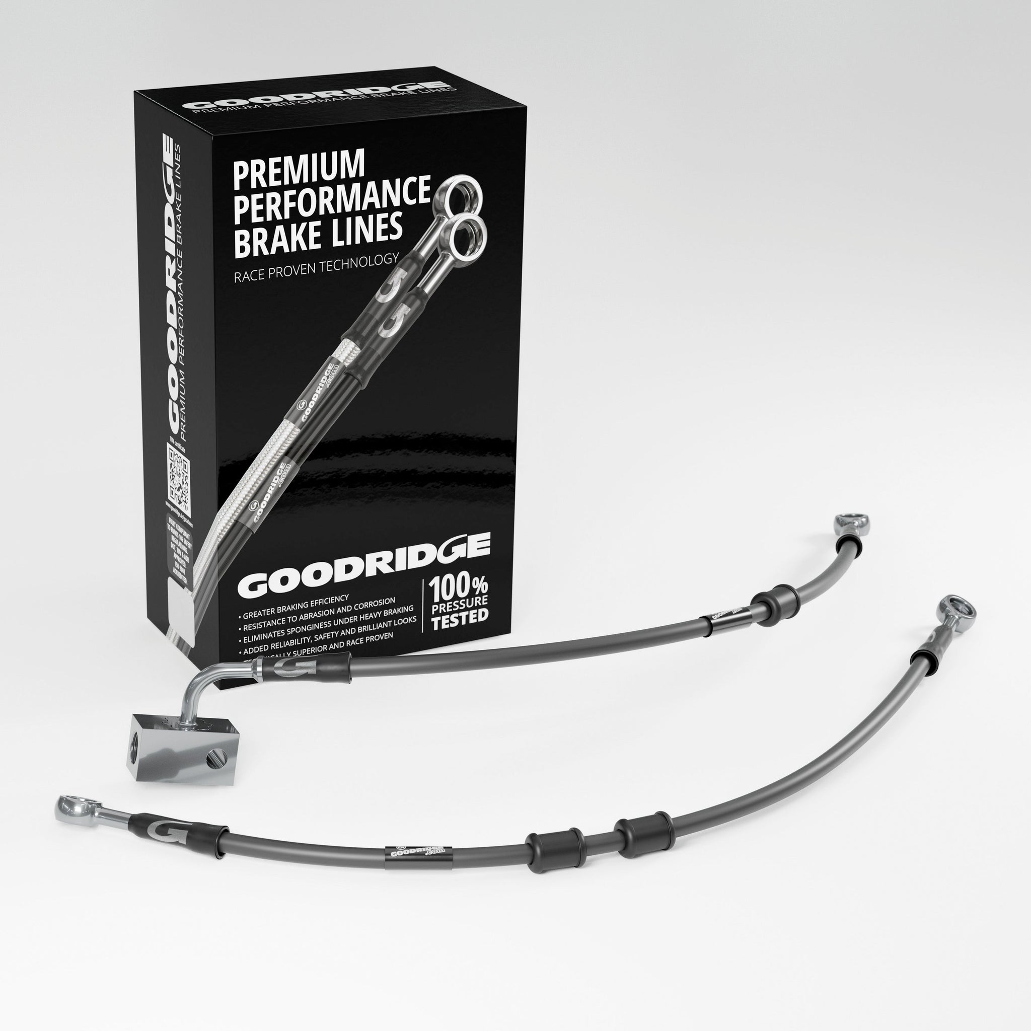 PERFORMANCE BRAKE HOSE KIT FOR KAWASAKI Z125 ABS 19-24 Kawasaki