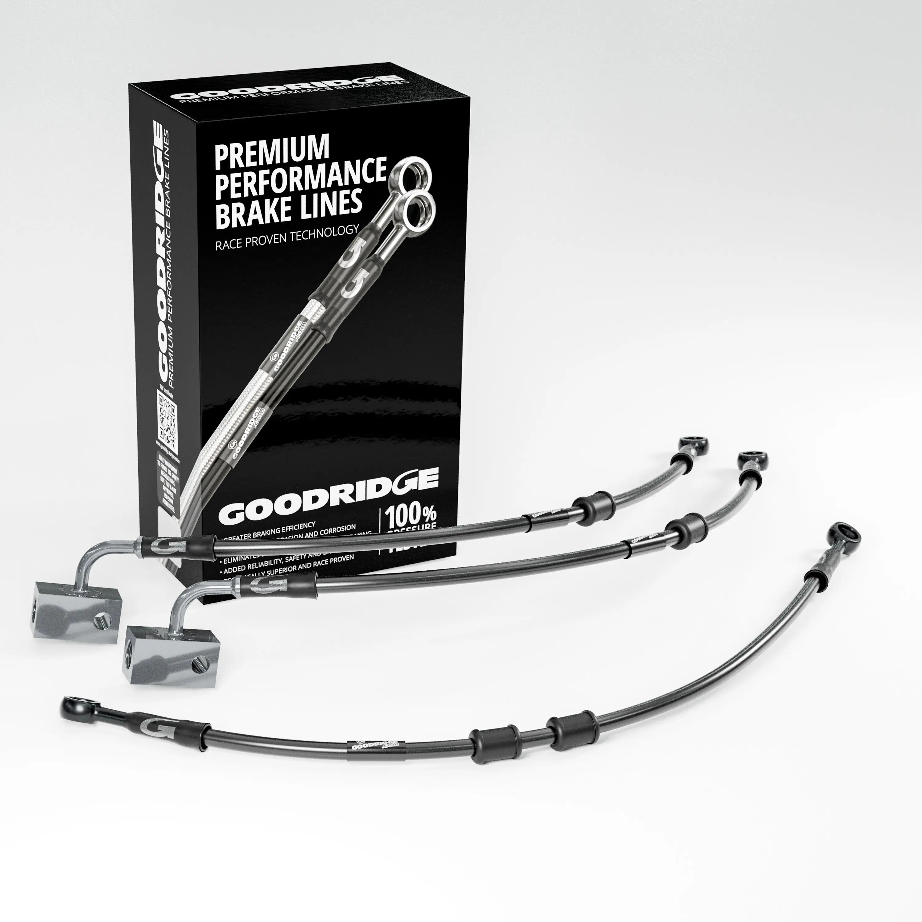 PERFORMANCE BRAKE HOSE KIT FOR KAWASAKI ZZR1400 / ZX14 ABS 07-20 Kawasaki