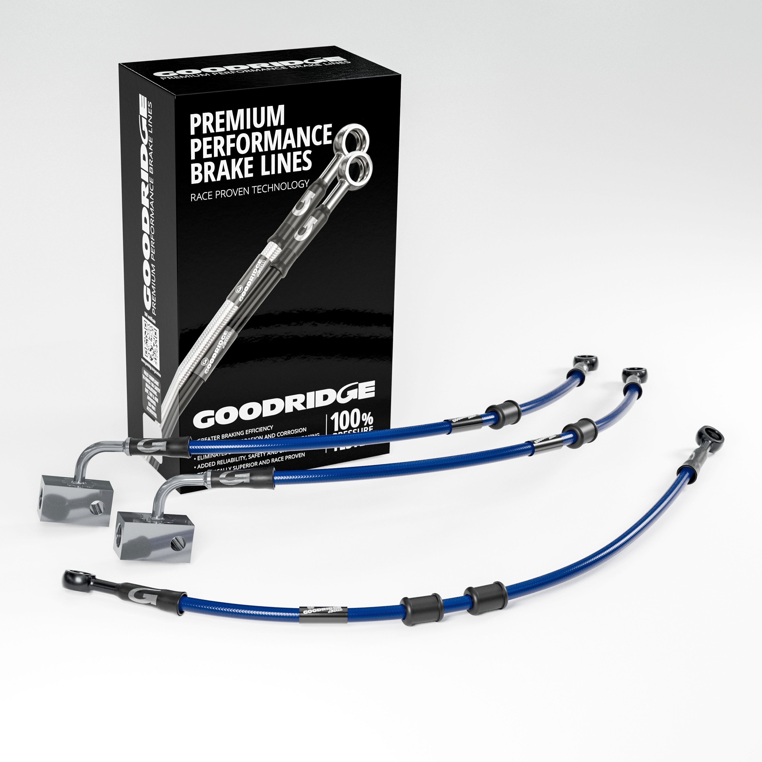 BRAKE HOSE KIT FOR YAMAHA TENERE 700 ABS 19-23 - Goodridge