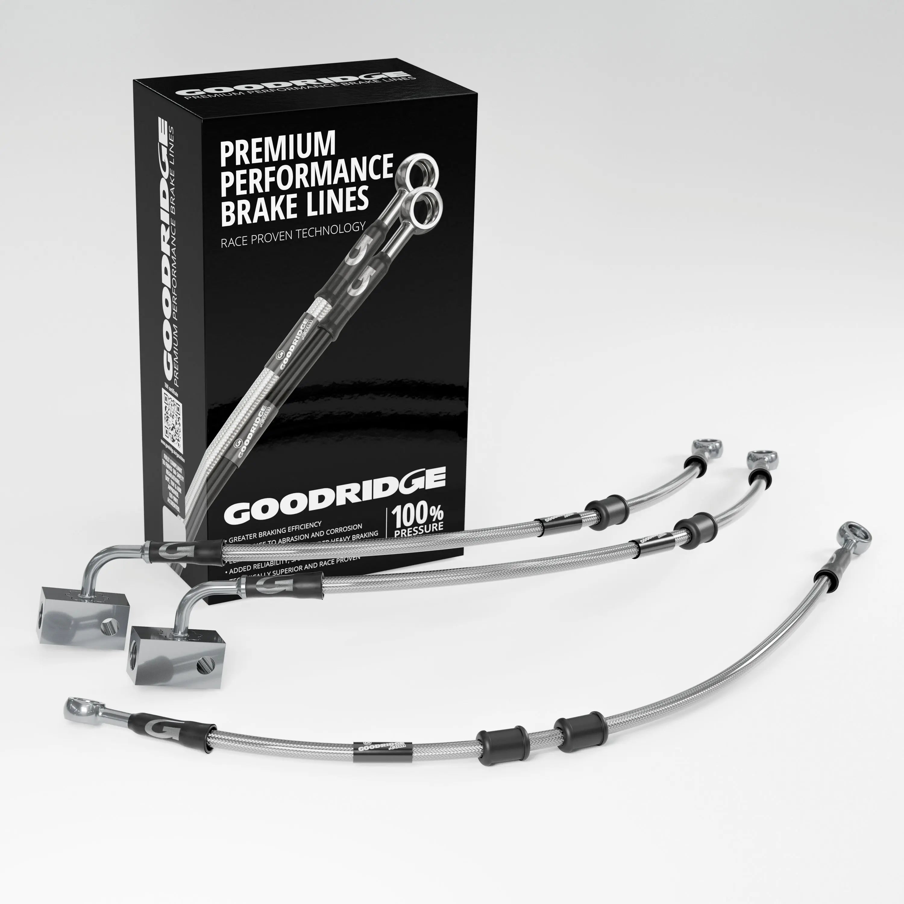 PERFORMANCE BRAKE HOSE KIT FOR KAWASAKI ZX-6R ABS 13-23 Kawasaki