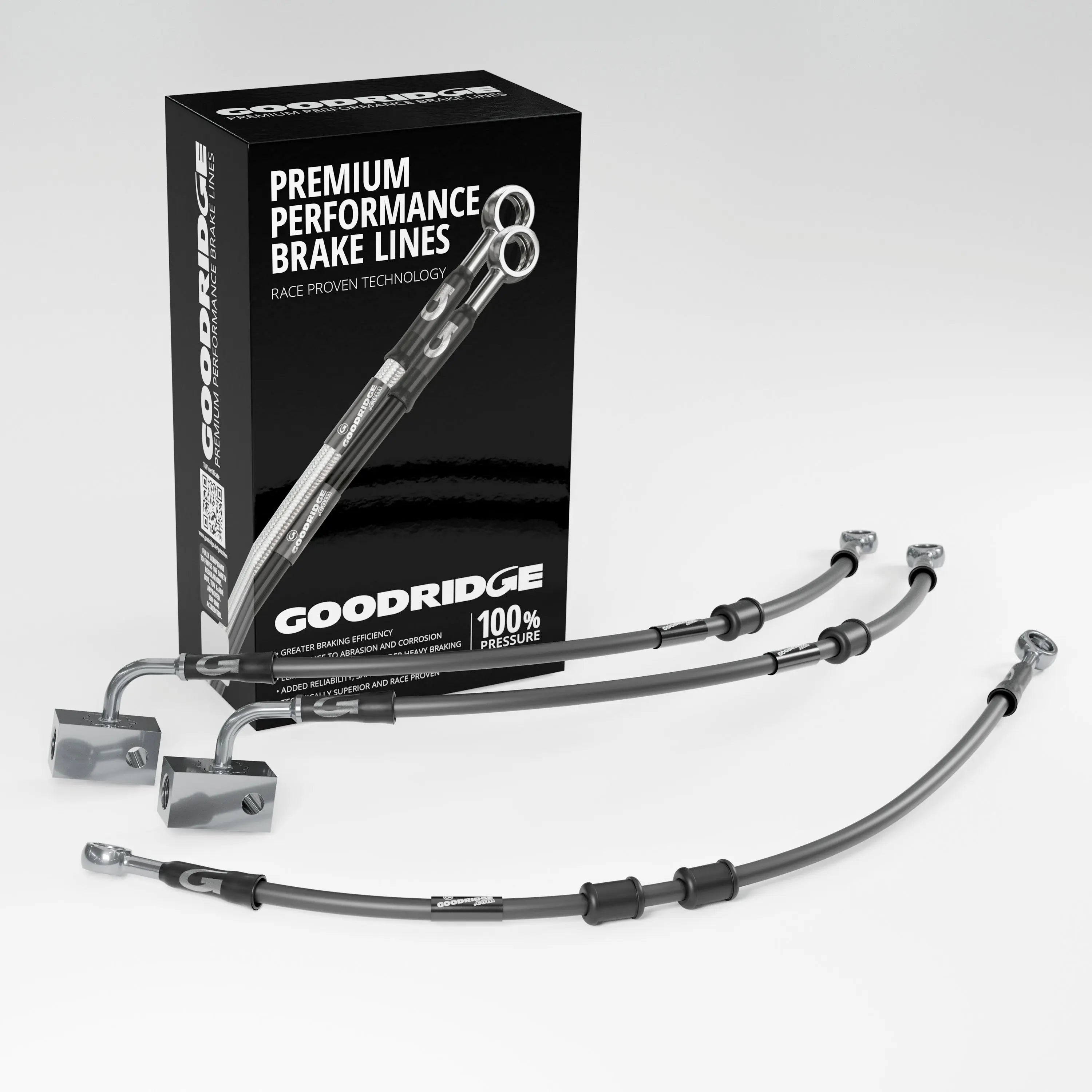 PERFORMANCE BRAKE HOSE KIT FOR KAWASAKI ZZR1400 / ZX14 ABS 07-20 Kawasaki