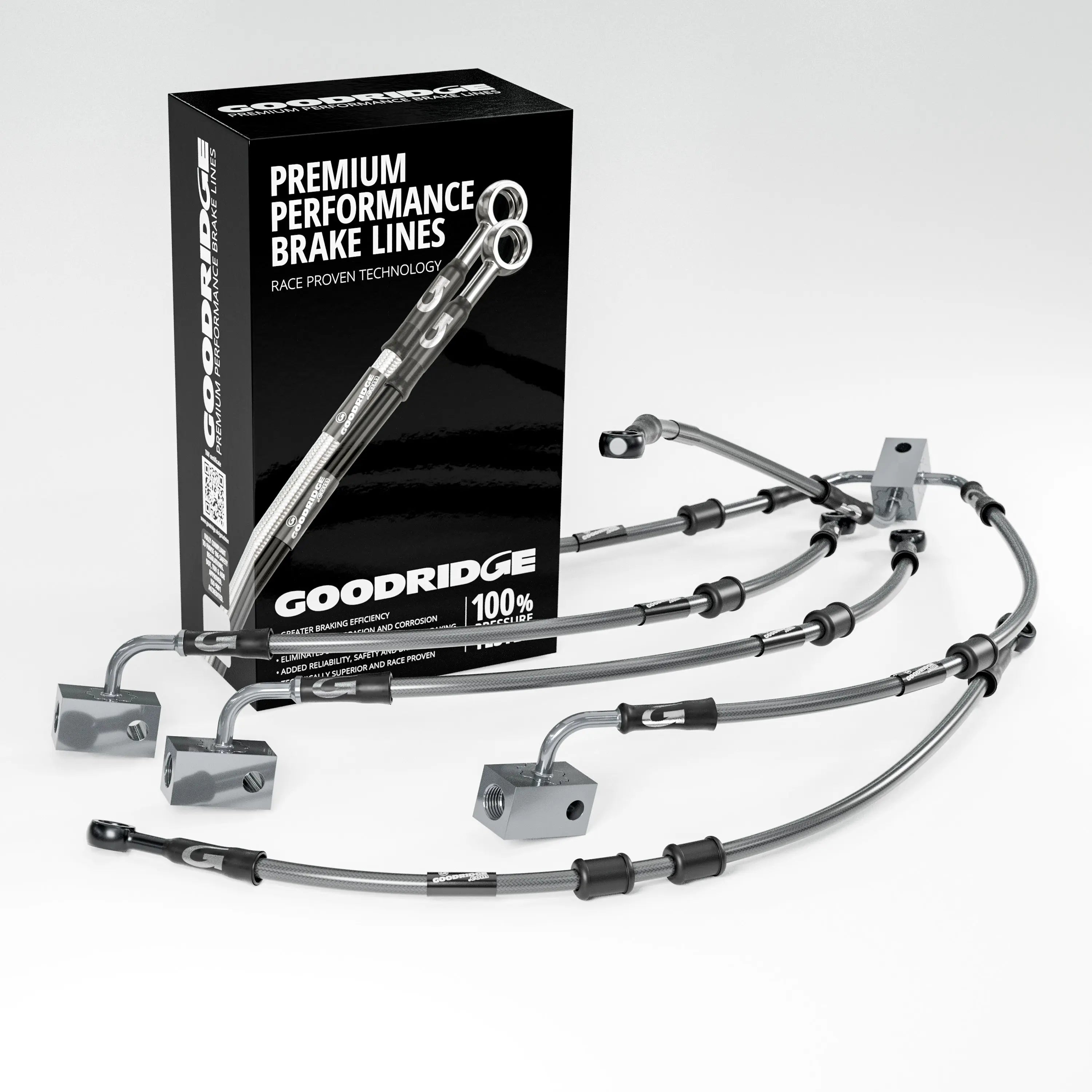 PERFORMANCE BRAKE HOSE KIT FOR KAWASAKI ZZR1400 / ZX14 ABS 07-20 Kawasaki