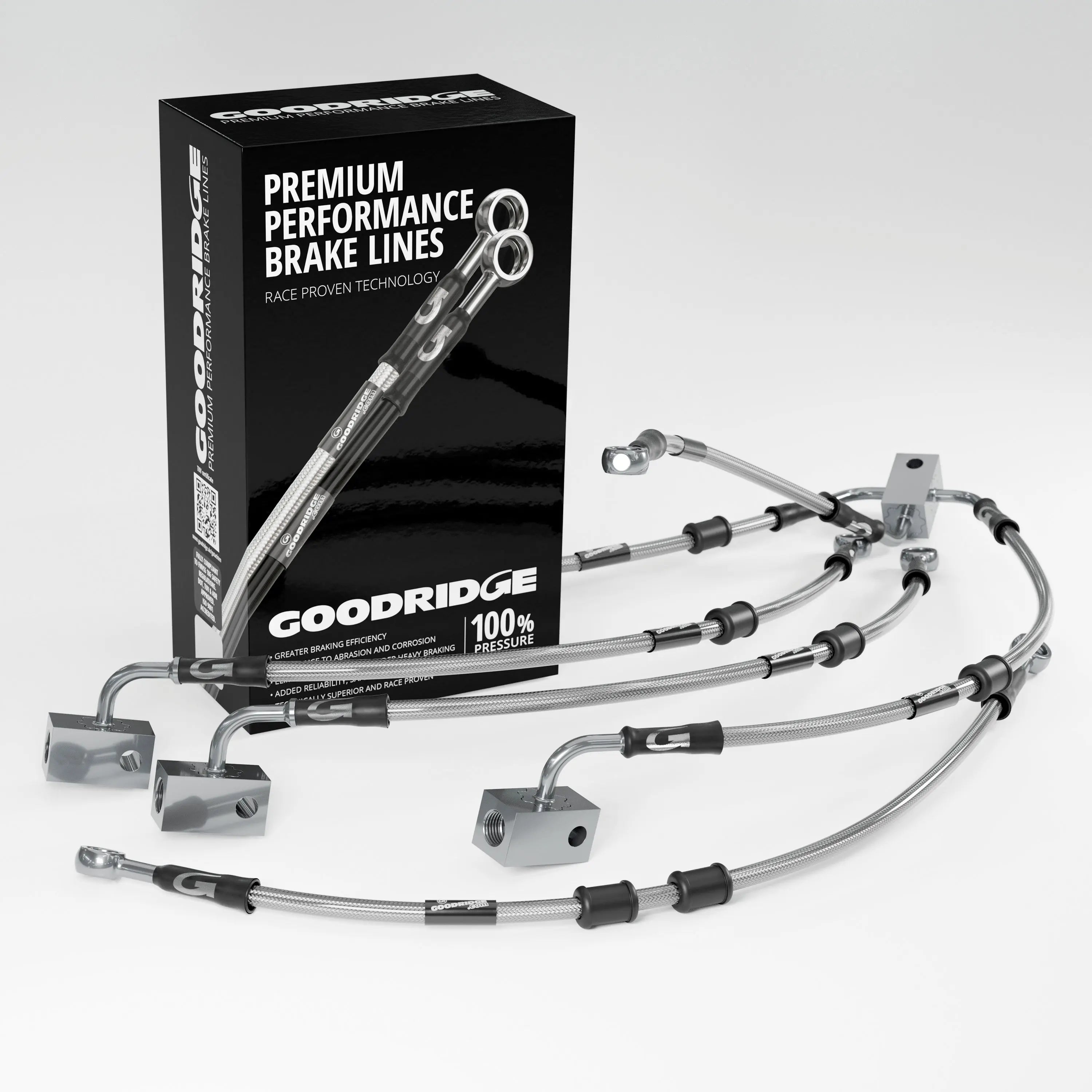 PERFORMANCE BRAKE HOSE KIT FOR KAWASAKI ZZR1400 / ZX14 ABS 07-20 Kawasaki