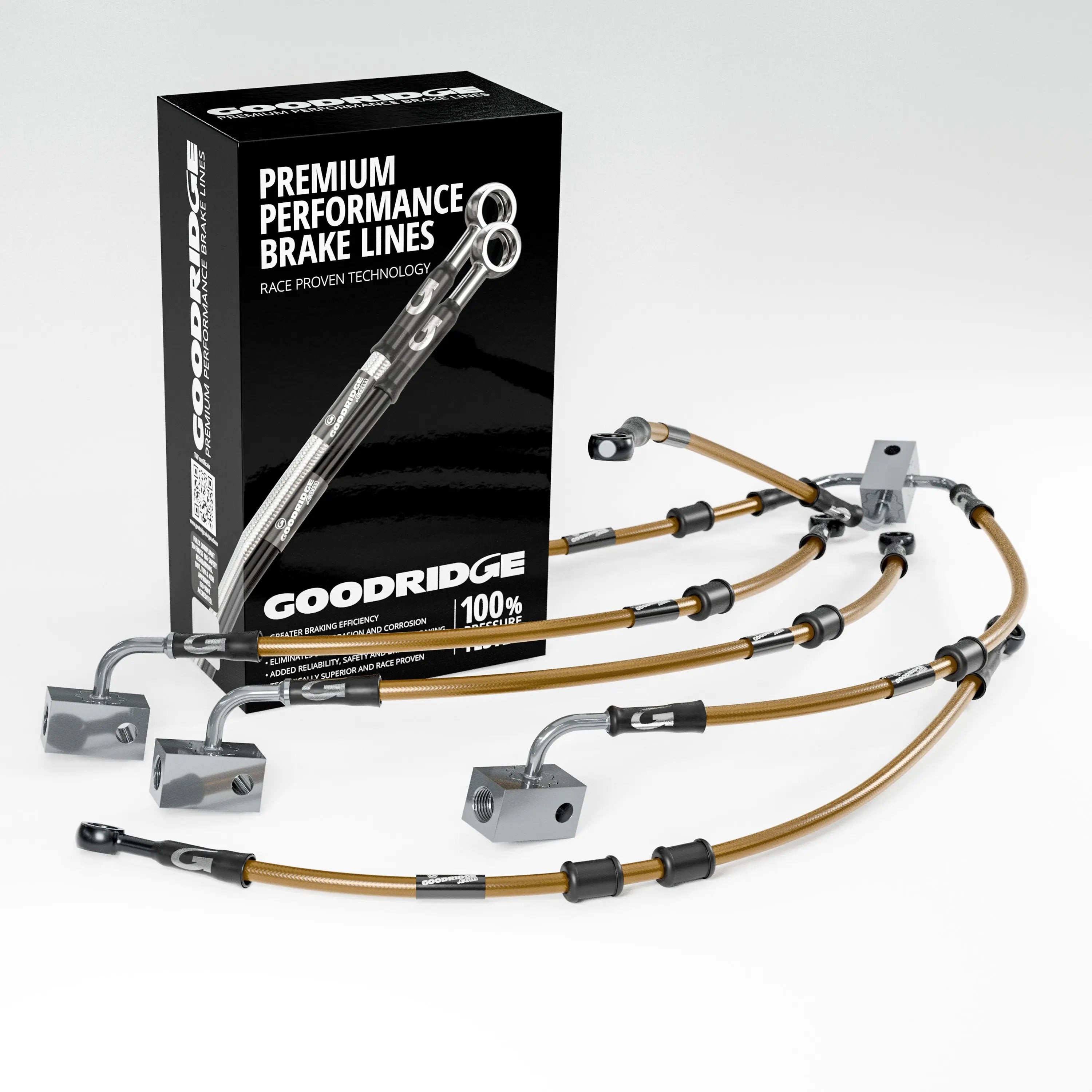 PERFORMANCE BRAKE HOSE KIT FOR KAWASAKI ZZR1400 / ZX14 ABS 07-20 Kawasaki