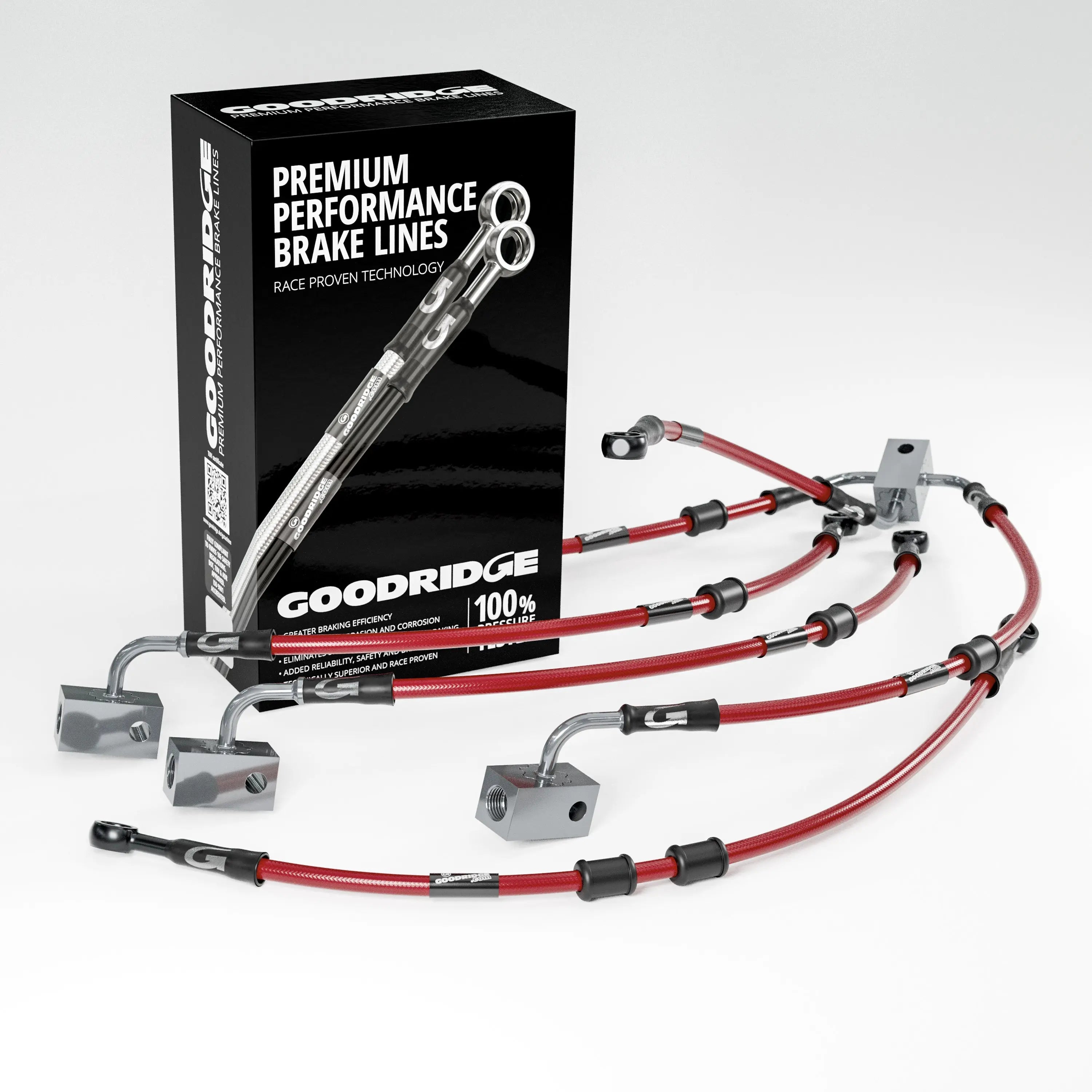 PERFORMANCE BRAKE HOSE KIT FOR KAWASAKI ZZR1400 / ZX14 ABS 07-20 Kawasaki