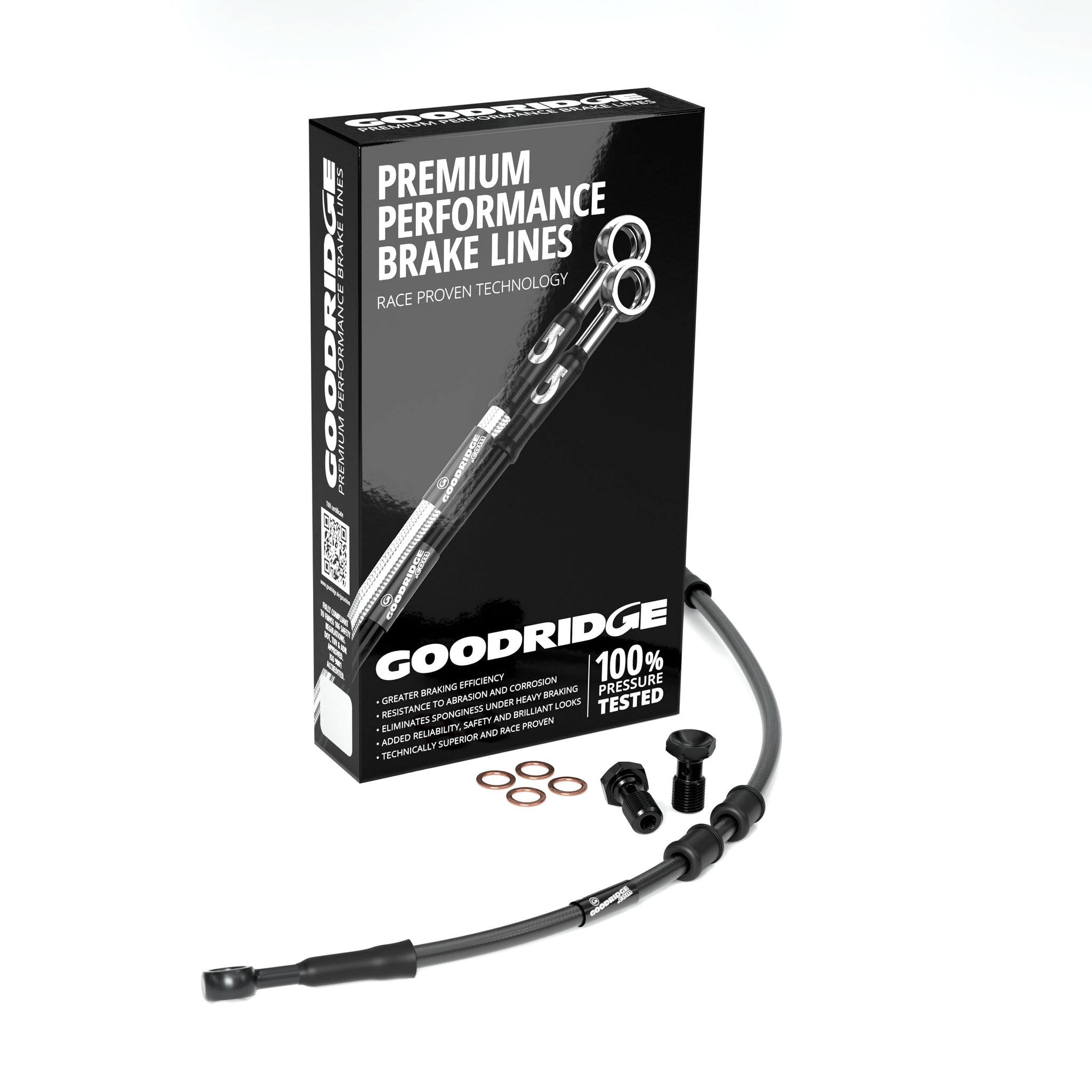 FRONT PERFORMANCE UPPER BRAKE HOSE KIT (M/C-ABS) FOR HARLEY DAVIDSON FLTRXST ROAD GLIDE ST (ABS) 22 Harley Davidson