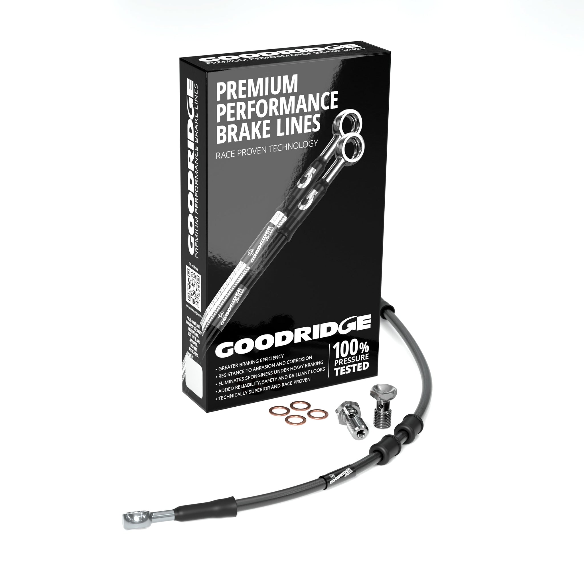 FRONT PERFORMANCE UPPER BRAKE HOSE KIT (M/C-ABS) FOR HARLEY DAVIDSON FLTRXST ROAD GLIDE ST (ABS) 22 Harley Davidson