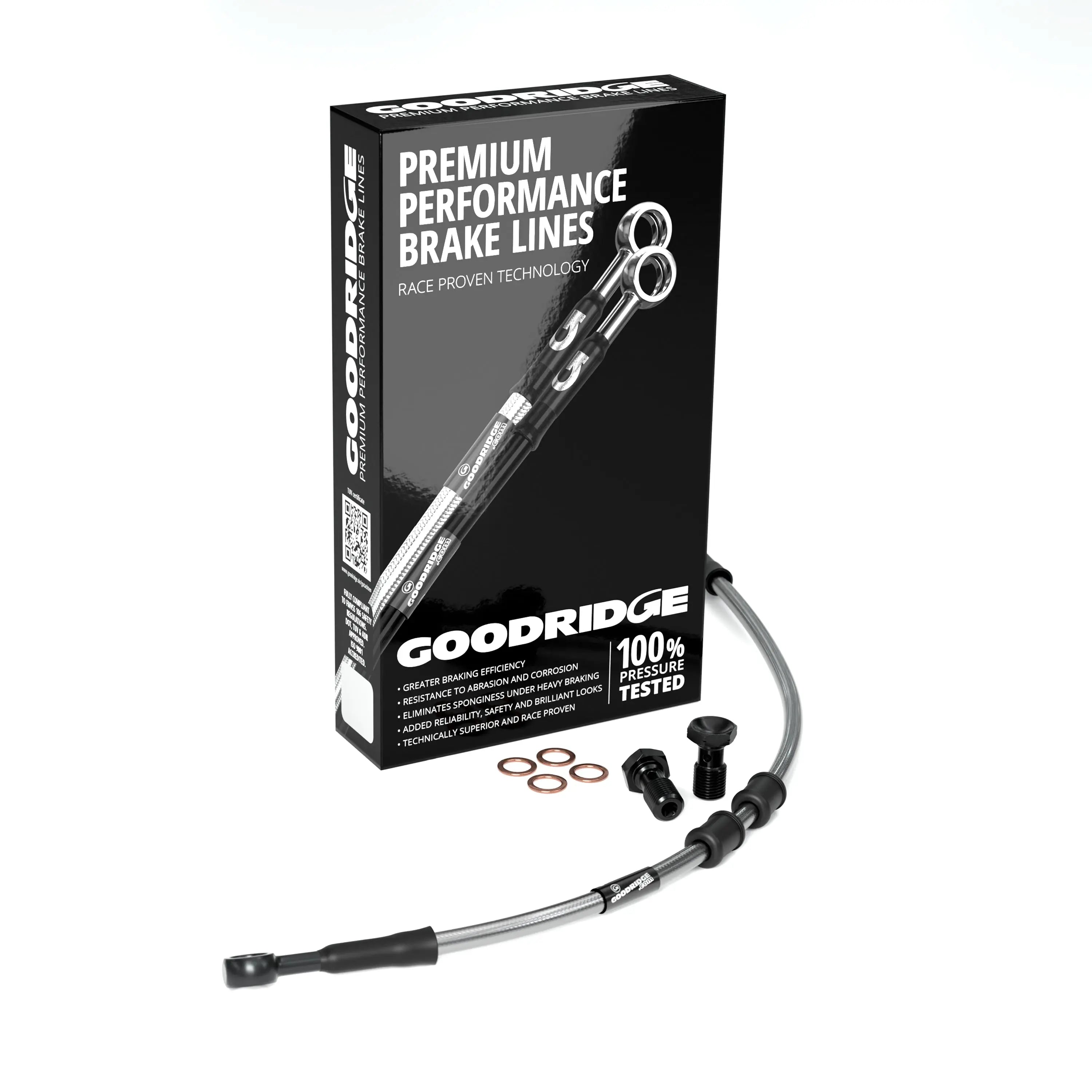 FRONT UPPER BRAKE HOSE KIT (M/C-ABS) FOR HARLEY DAVIDSON FLHP ROAD KING POLICE (ABS) 09-11 Harley Davidson
