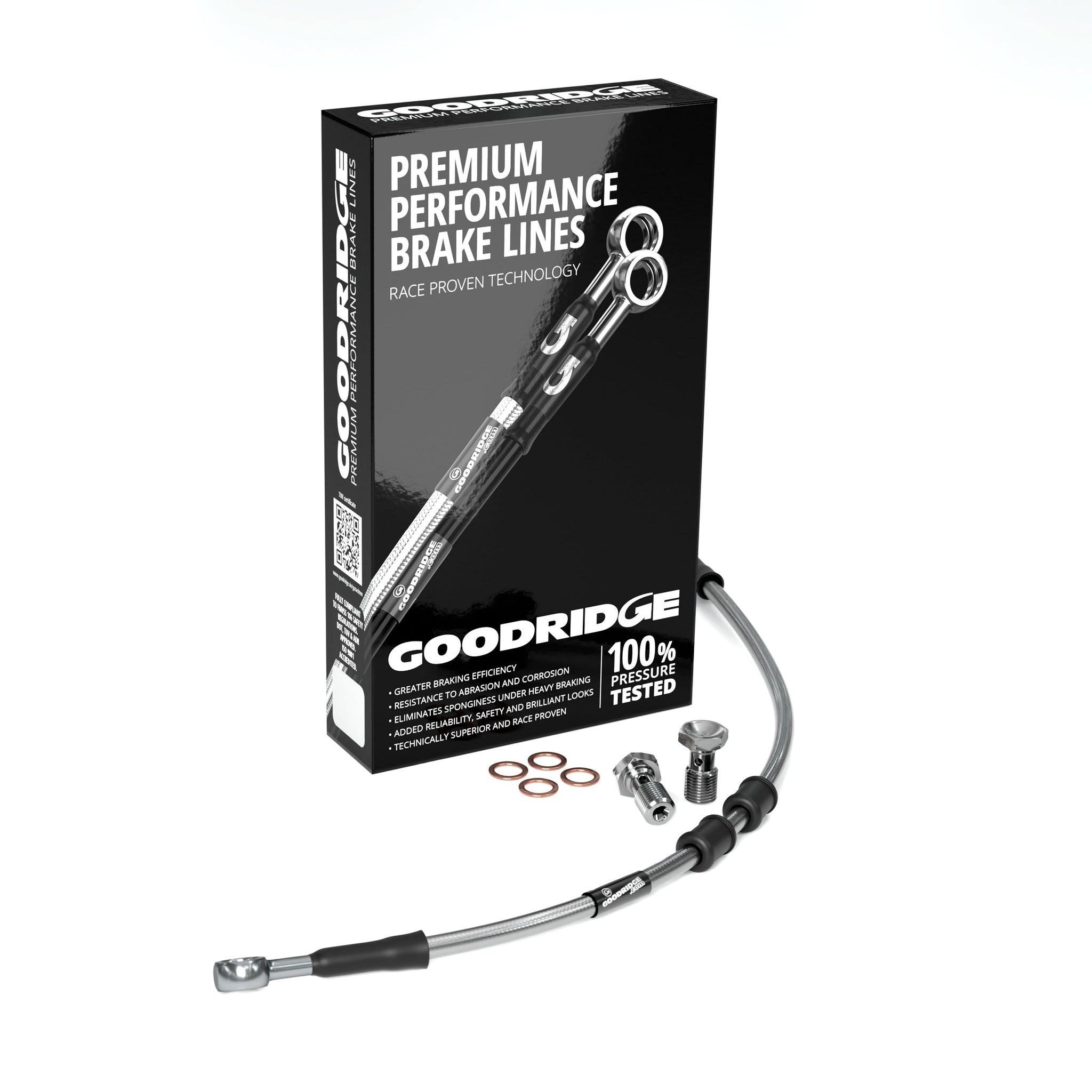 FRONT PERFORMANCE UPPER BRAKE HOSE KIT (M/C-ABS) FOR HARLEY DAVIDSON FXSBSE CVO BREAKOUT (ABS) 14 Harley Davidson
