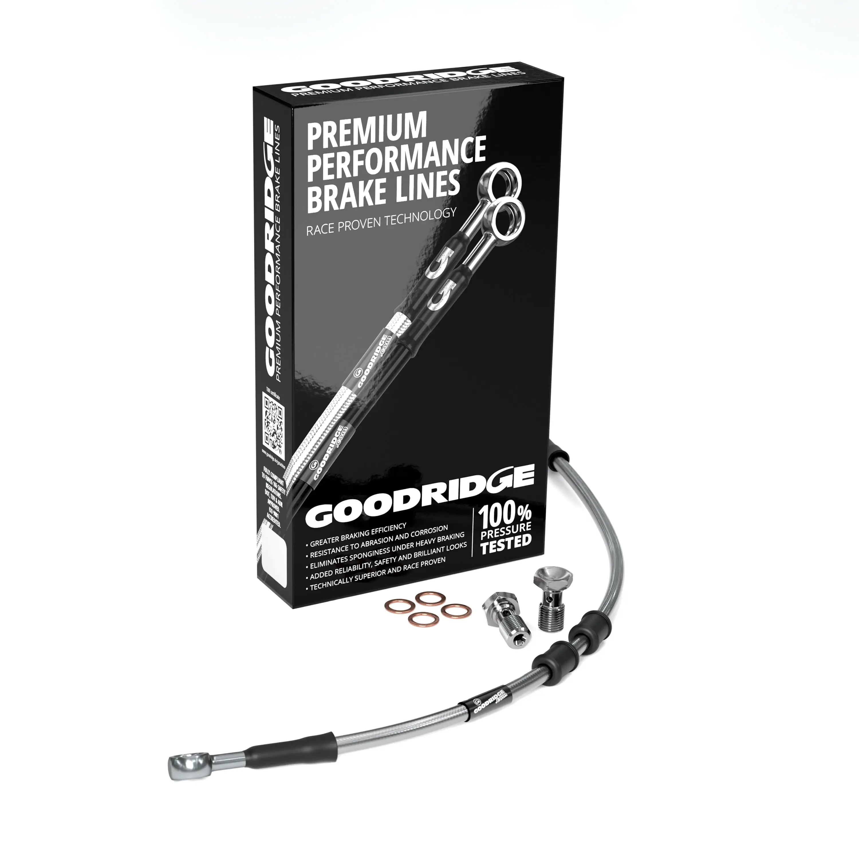 FRONT PERFORMANCE BRAKE HOSE KIT FOR HARLEY DAVIDSON FLD SWITCHBACK (NO ABS) 12-15 Harley Davidson
