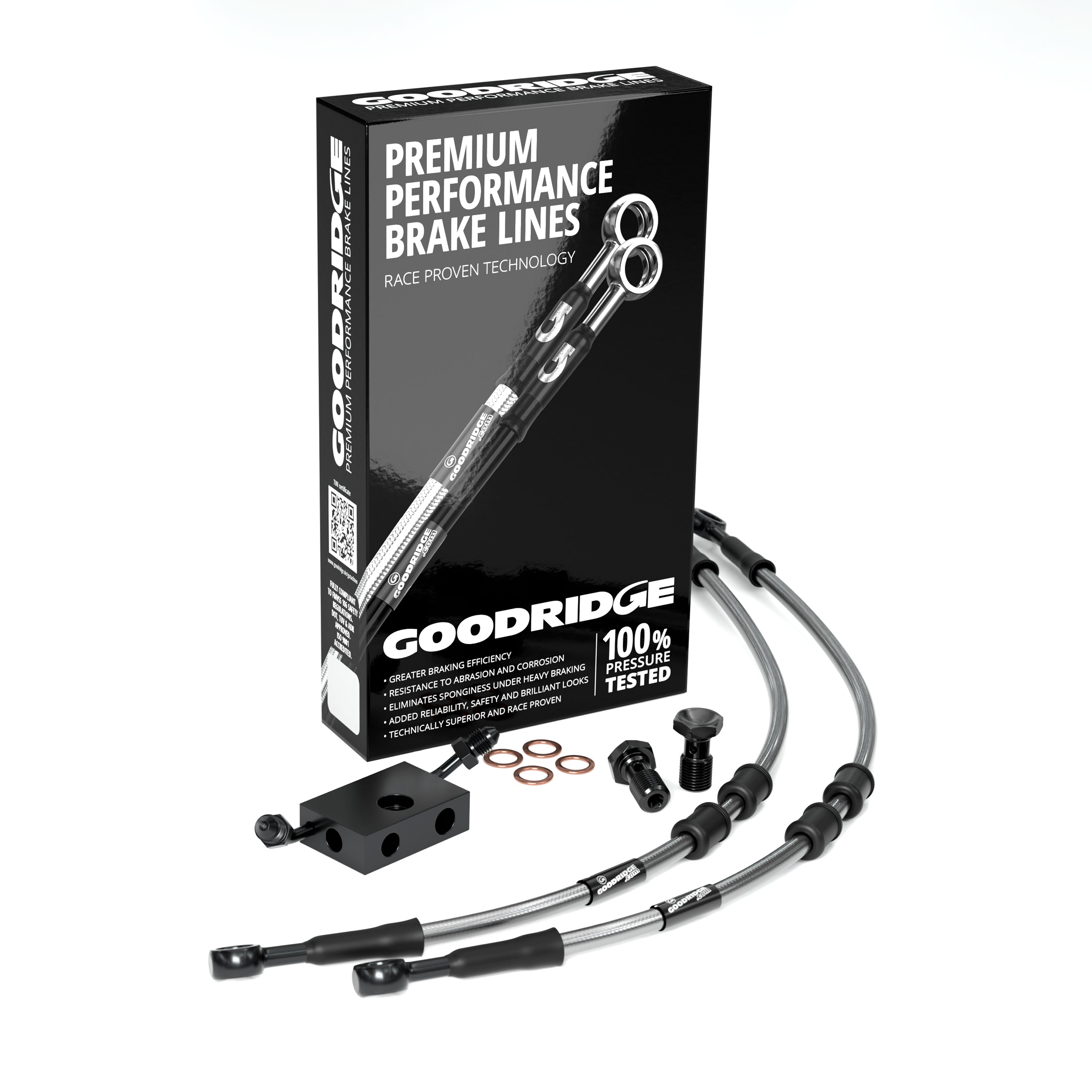 FRONT PERFORMANCE BRAKE HOSE KIT FOR HARLEY DAVIDSON FXCWC ROCKER (ABS) 11 Harley Davidson