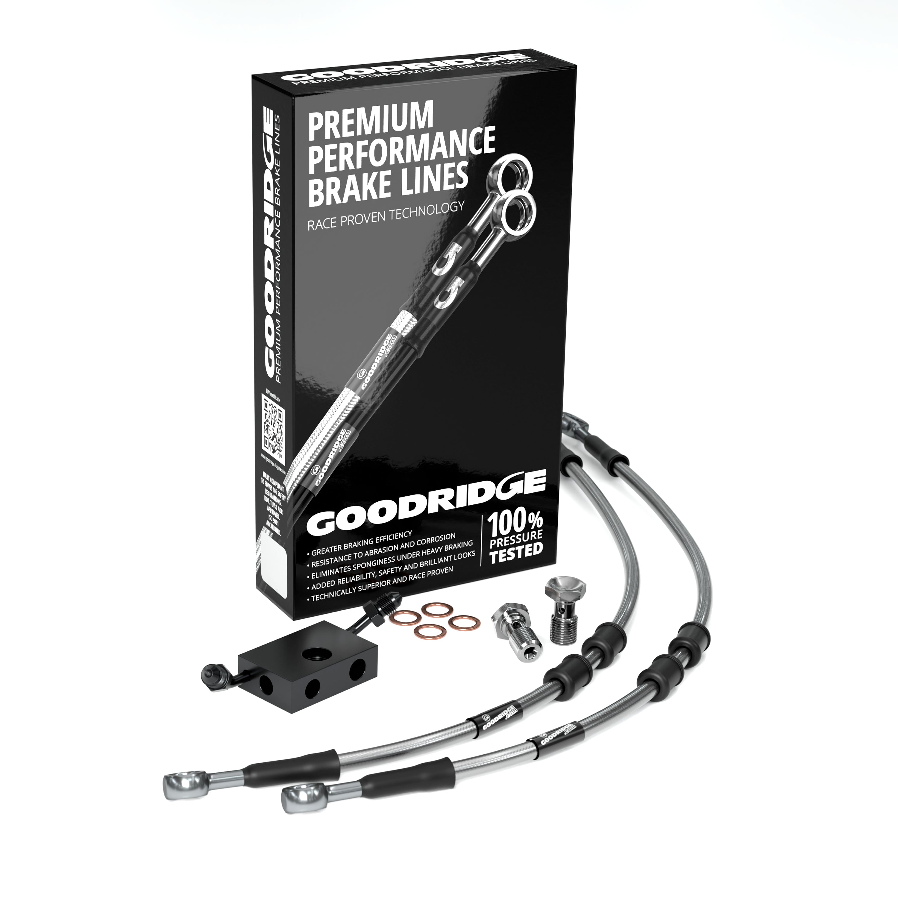 FRONT PERFORMANCE BRAKE HOSE KIT FOR HARLEY DAVIDSON XL1200T SUPERLOW (ABS) 14-20
