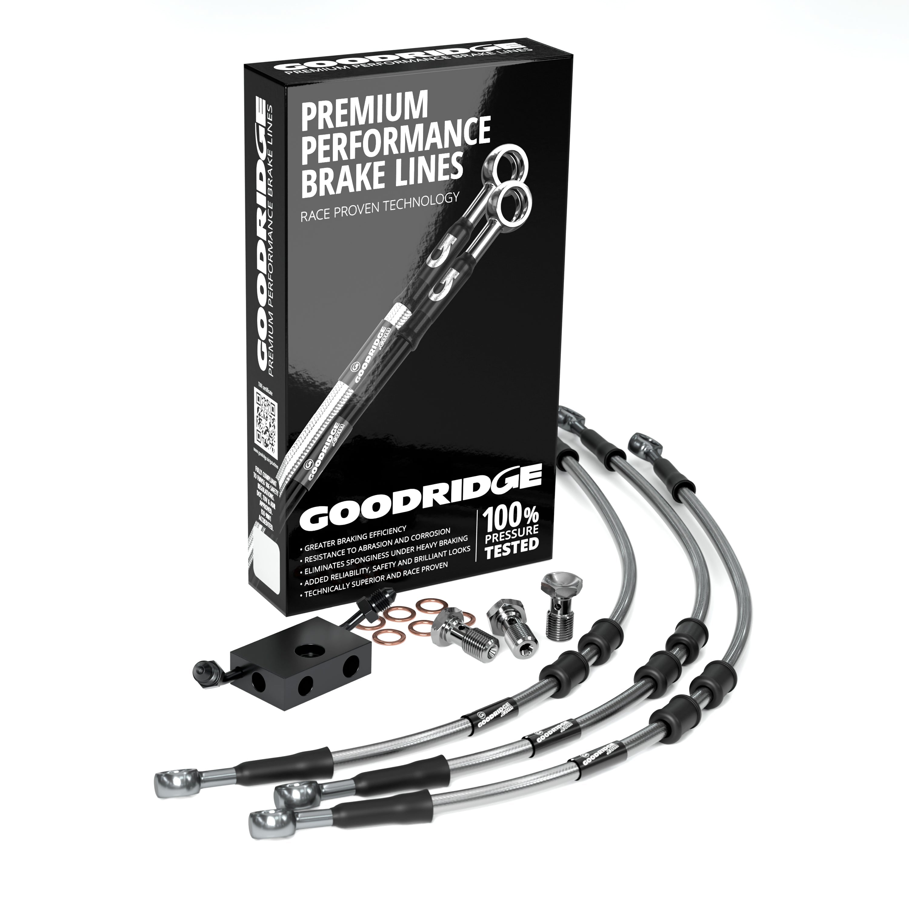 FRONT PERFORMANCE BRAKE HOSE KIT FOR HARLEY DAVIDSON FLHTK ELECTRA GLIDE ULTRA LIMITED (ABS) 14-23 Harley Davidson
