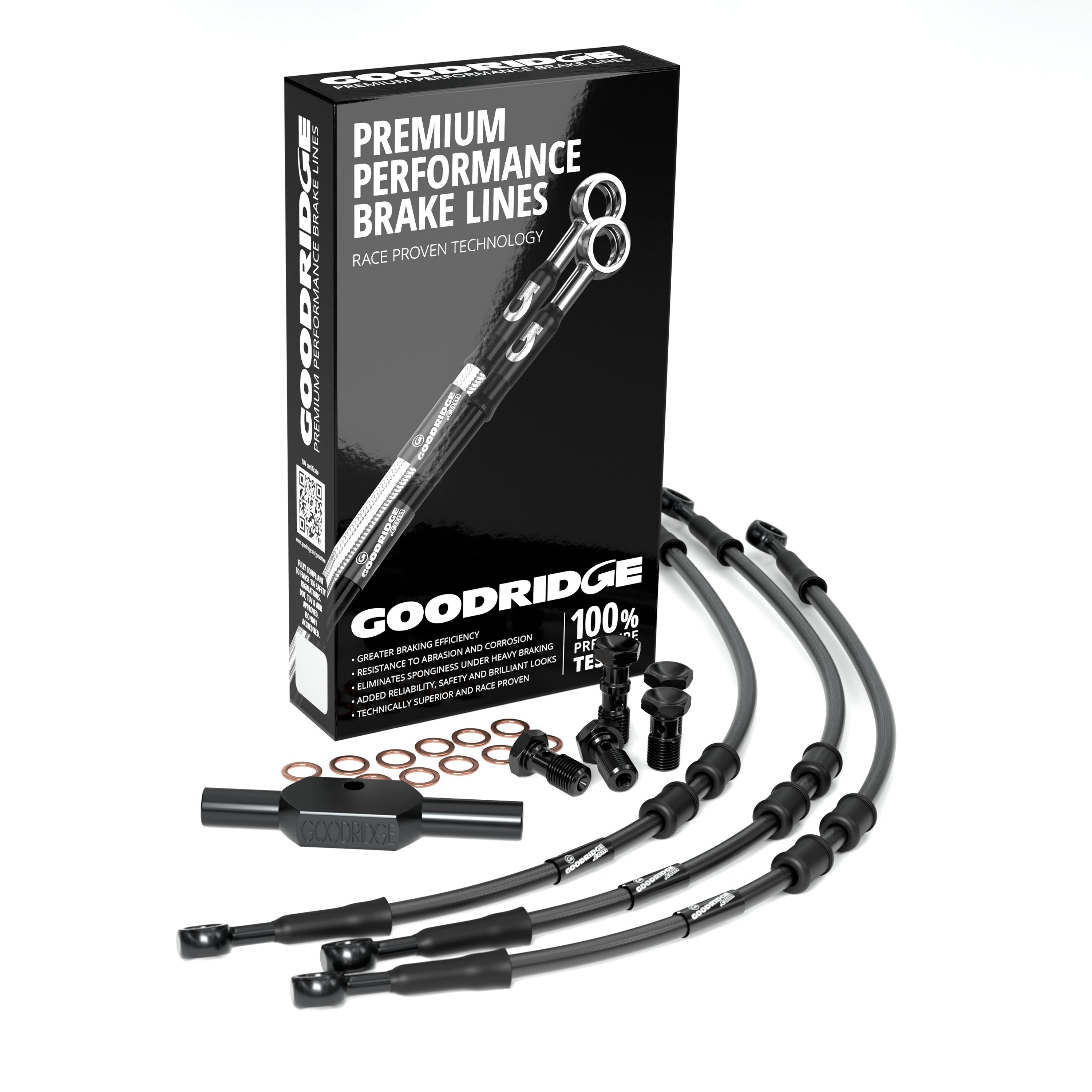 FRONT PERFORMANCE BRAKE HOSE KIT FOR HARLEY DAVIDSON FLHTCU ELECTRA GLIDE ULTRA CLASSIC (NO ABS) 08-13 Harley Davidson