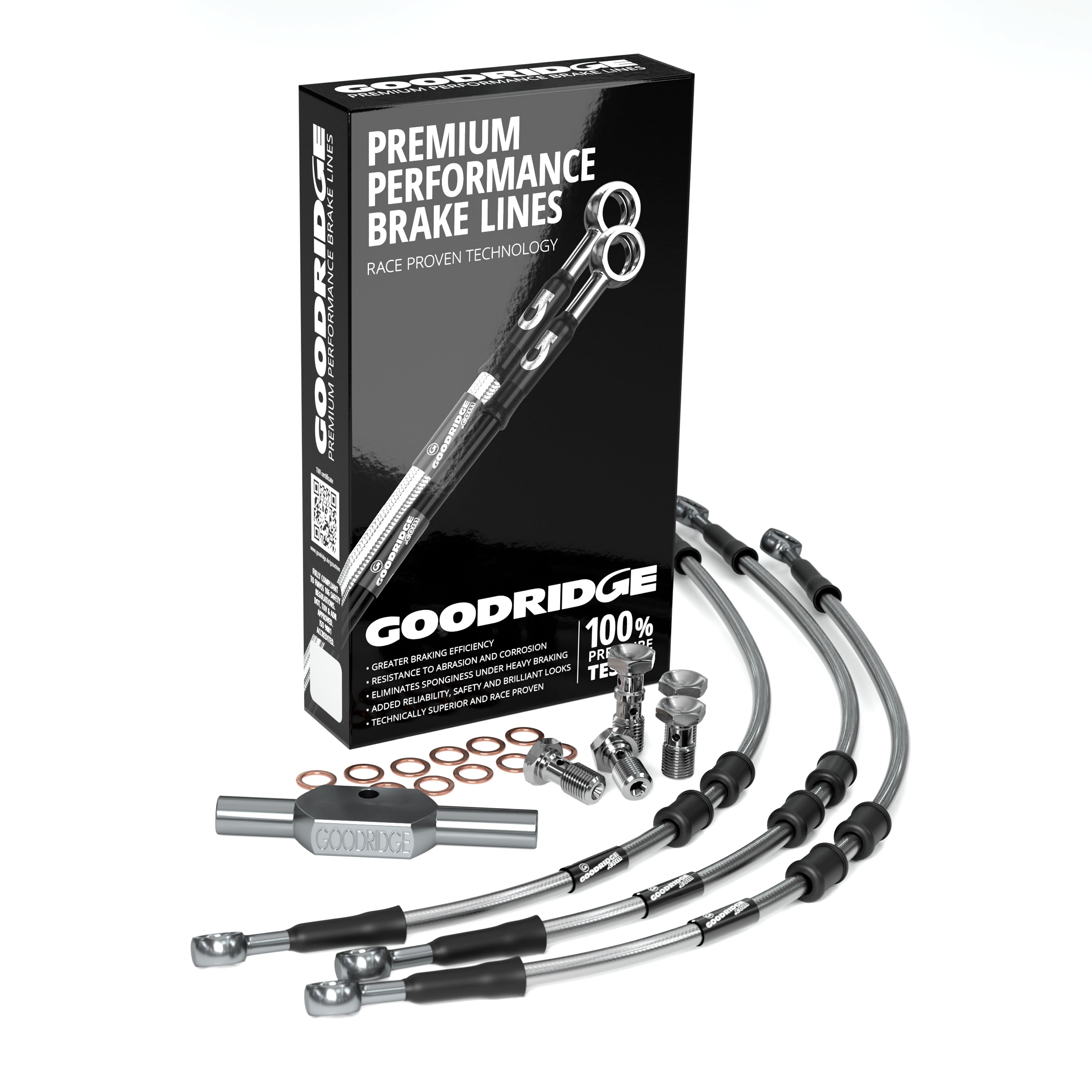 FRONT PERFORMANCE BRAKE HOSE KIT FOR HARLEY DAVIDSON VRSCDX NIGHT ROD / NIGHT ROD SPECIAL (NO ABS) 12-16 Harley Davidson