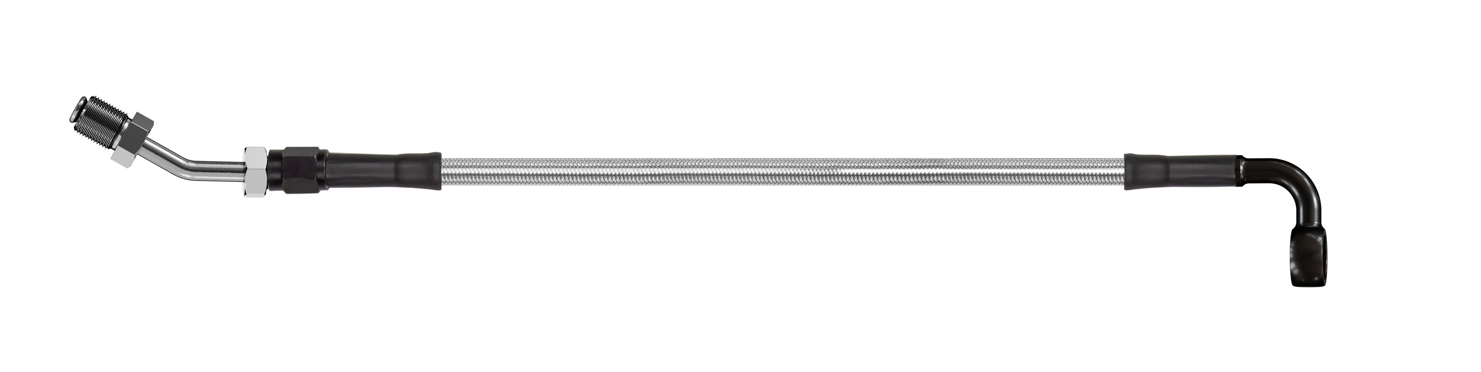 V-TWIN UNIVERSAL CLUTCH LINES WITH 90 DEGREE BANJO FITTING FOR HARLEY DAVIDSON 13-16 MODELS Goodridge